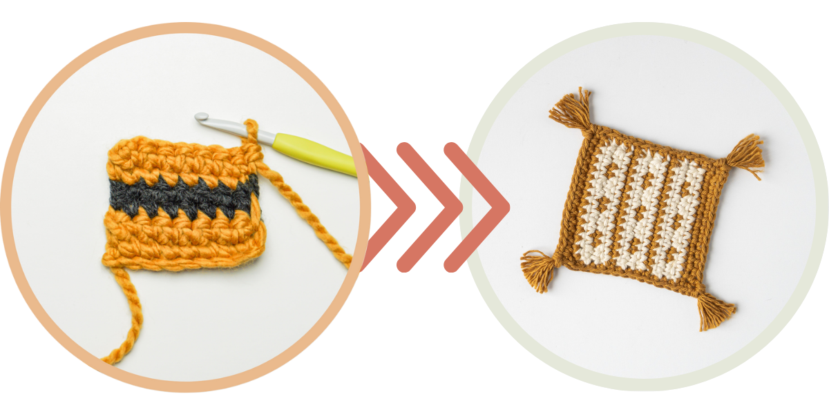 <p>Practical for adding color or “prints” to your creations. </p><p><strong>Project #3:</strong> Boho Mug Rug</p>