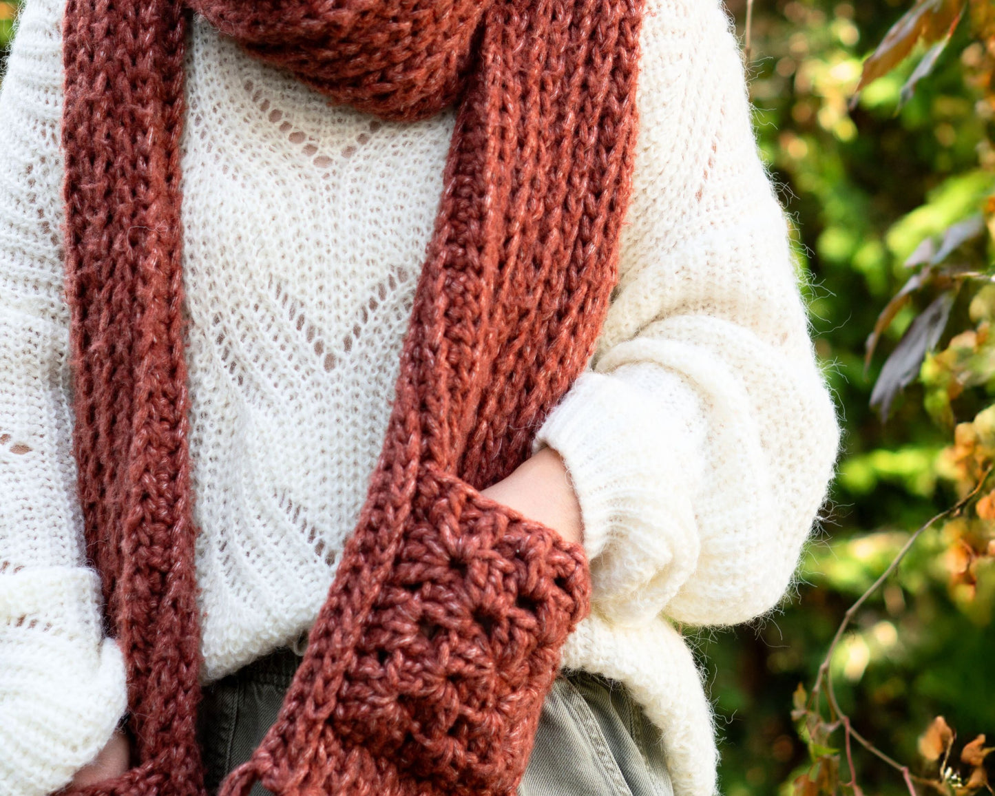 Patron au crochet - Le foulard douillet