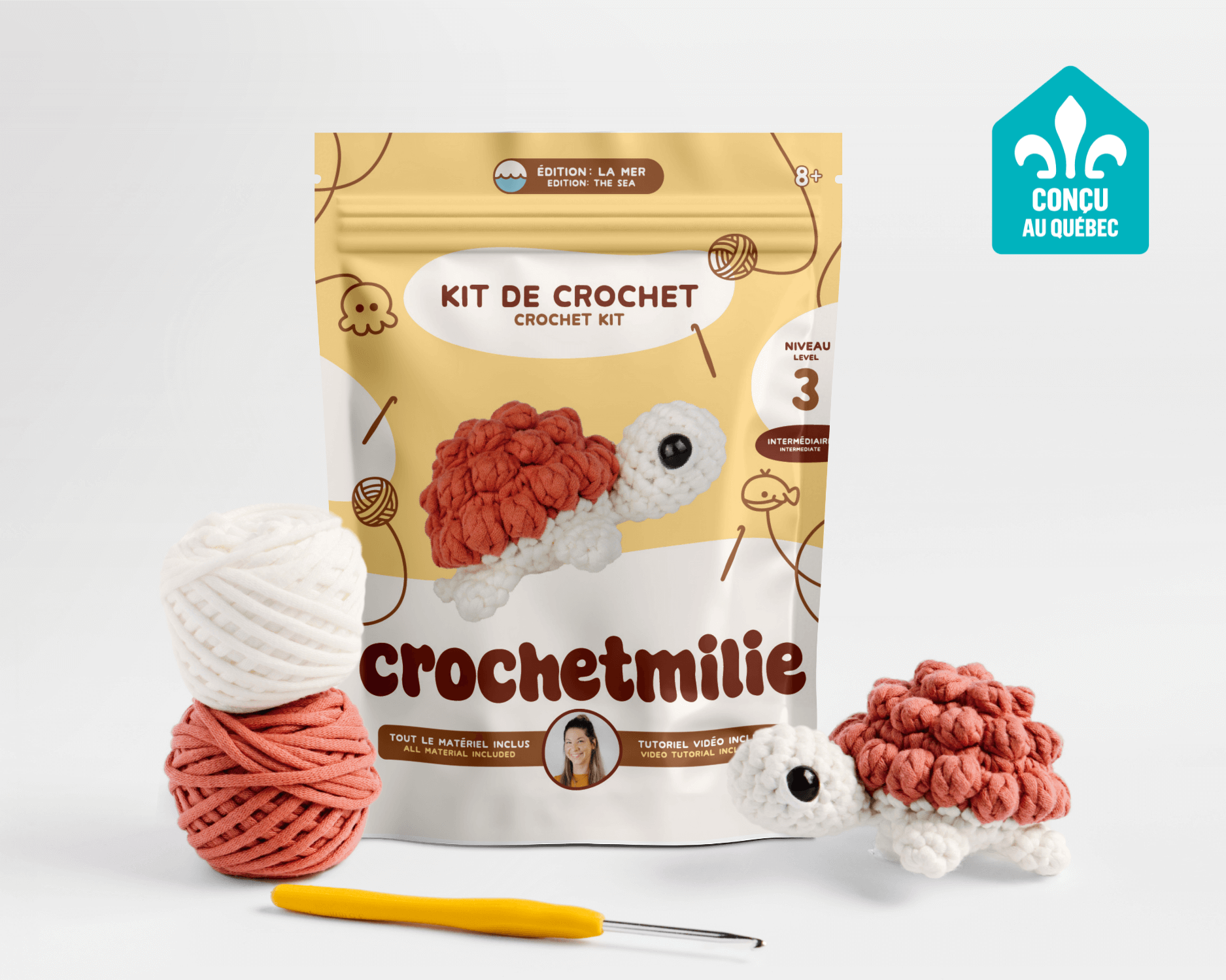 Kit de crochet - La tortue - Crochetmilie