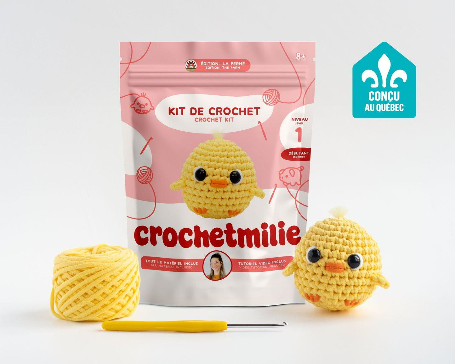 Kit de crochet - Le Poussin - Crochetmilie