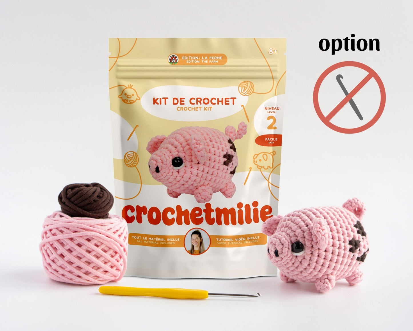 Kit de crochet - Le p'tit cochon - Crochetmilie