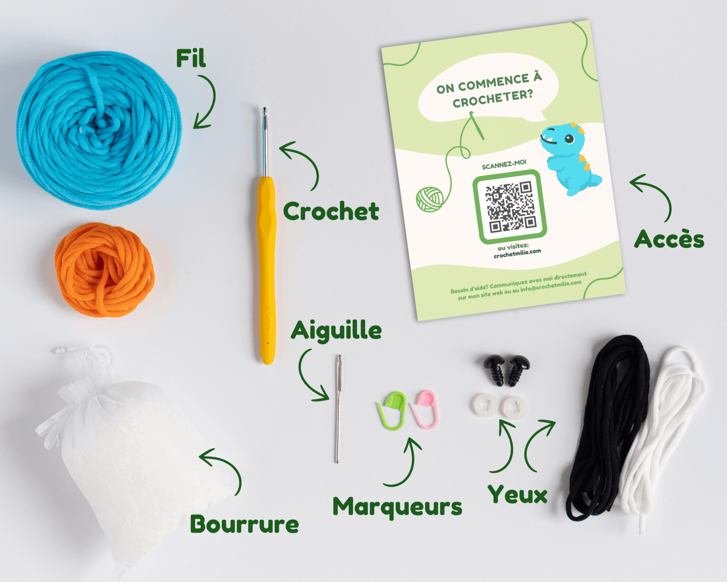 La collection de l'édition: "Les dinos" - Crochetmilie