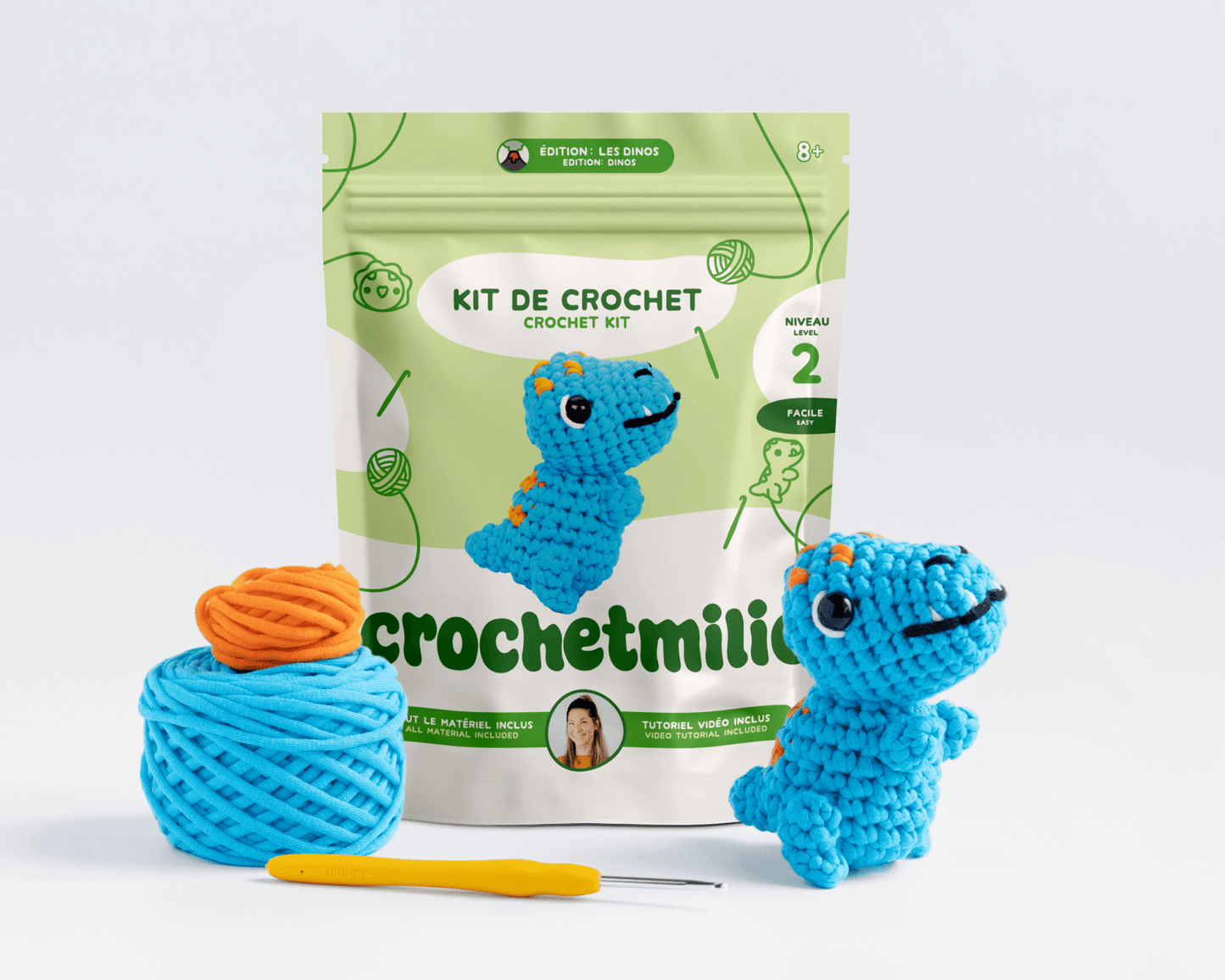 La collection de l'édition: "Les dinos" - Crochetmilie