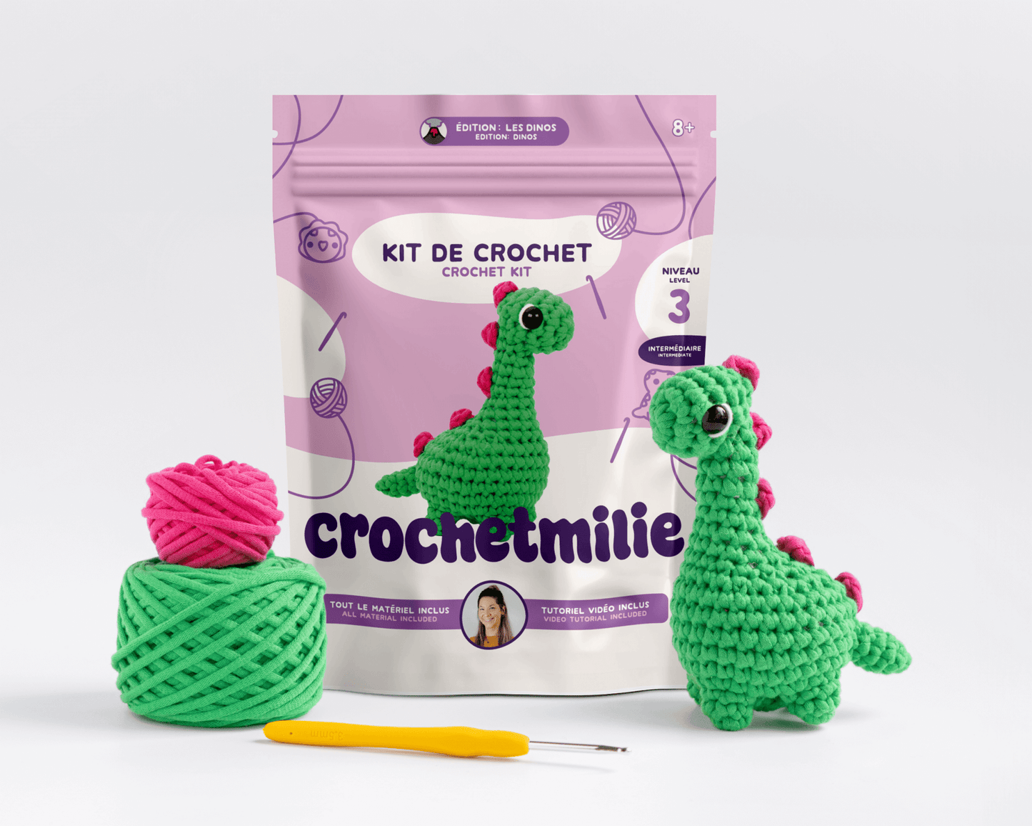La collection de l'édition: "Les dinos" - Crochetmilie