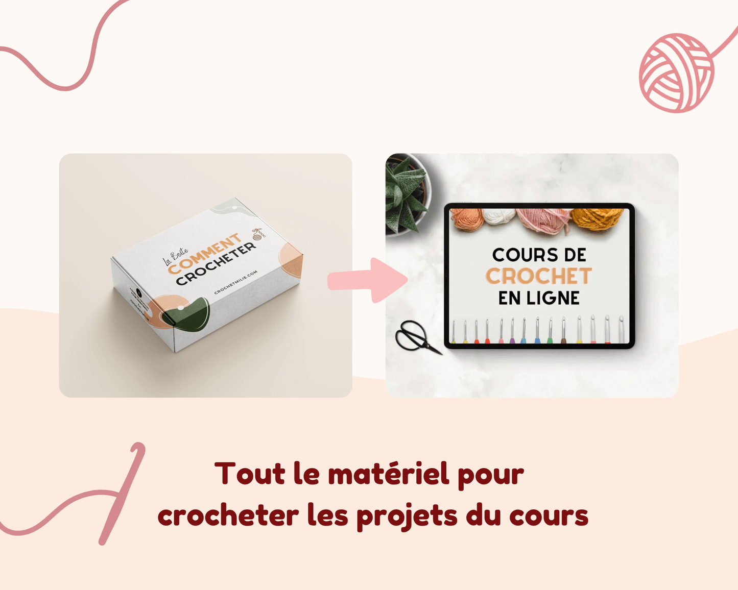 Le kit "COMMENT CROCHETER" - Crochetmilie