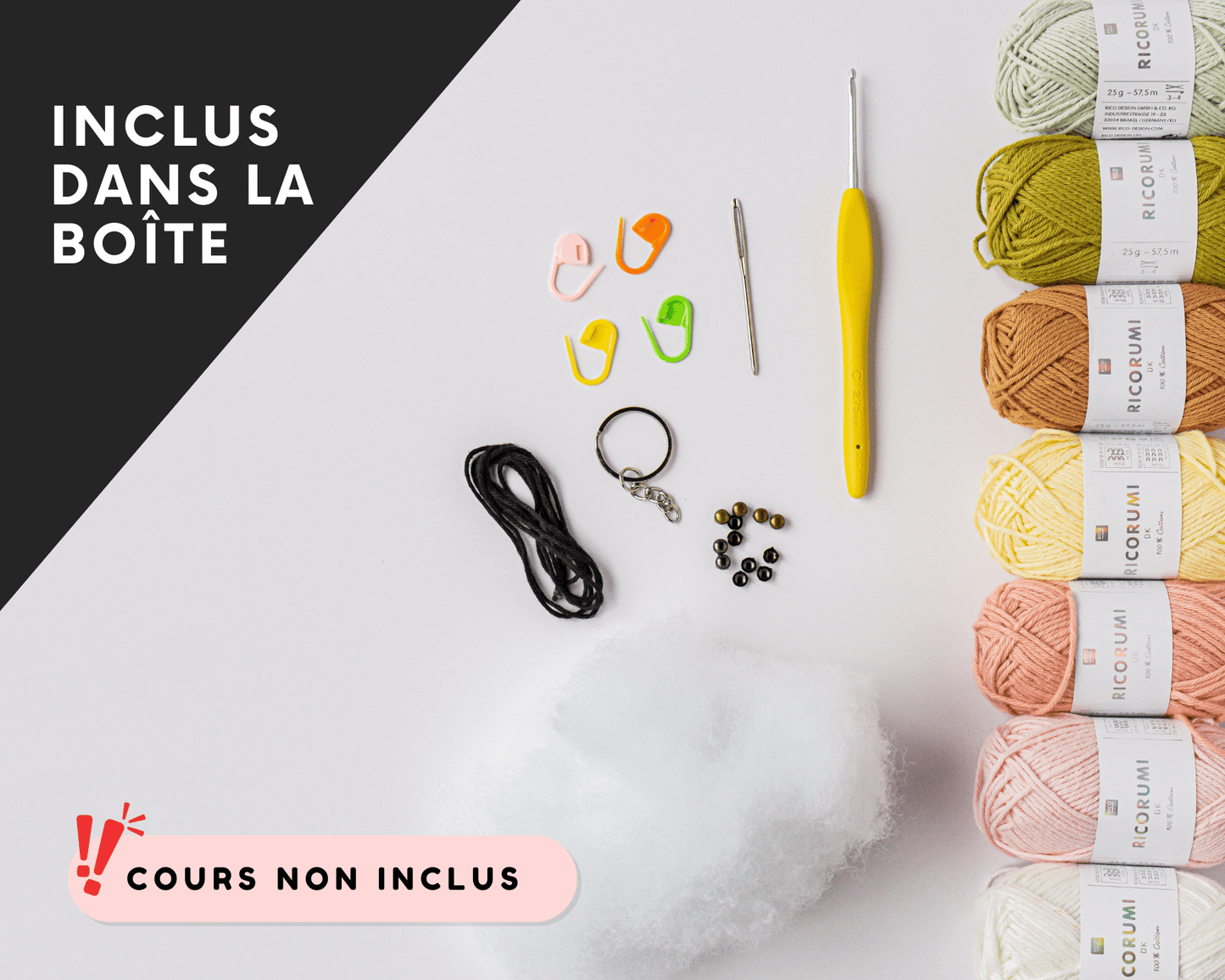 Le kit "LES AMIGURUMIS" - Crochetmilie