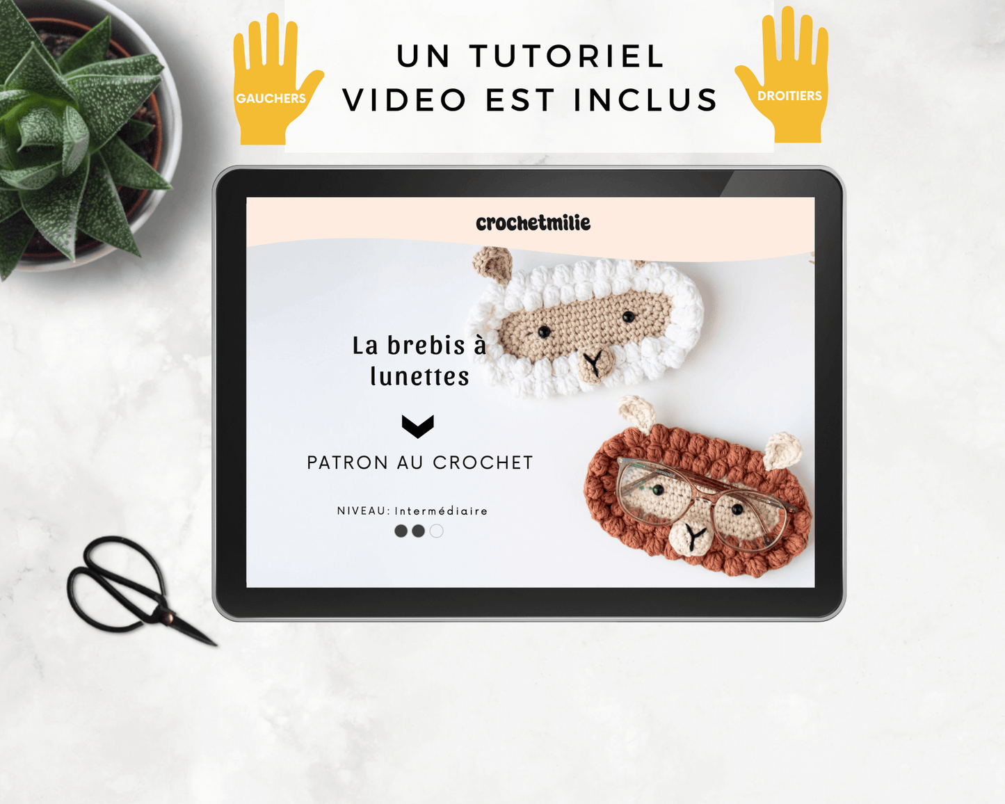Patron au crochet - La brebis à lunettes - Crochetmilie