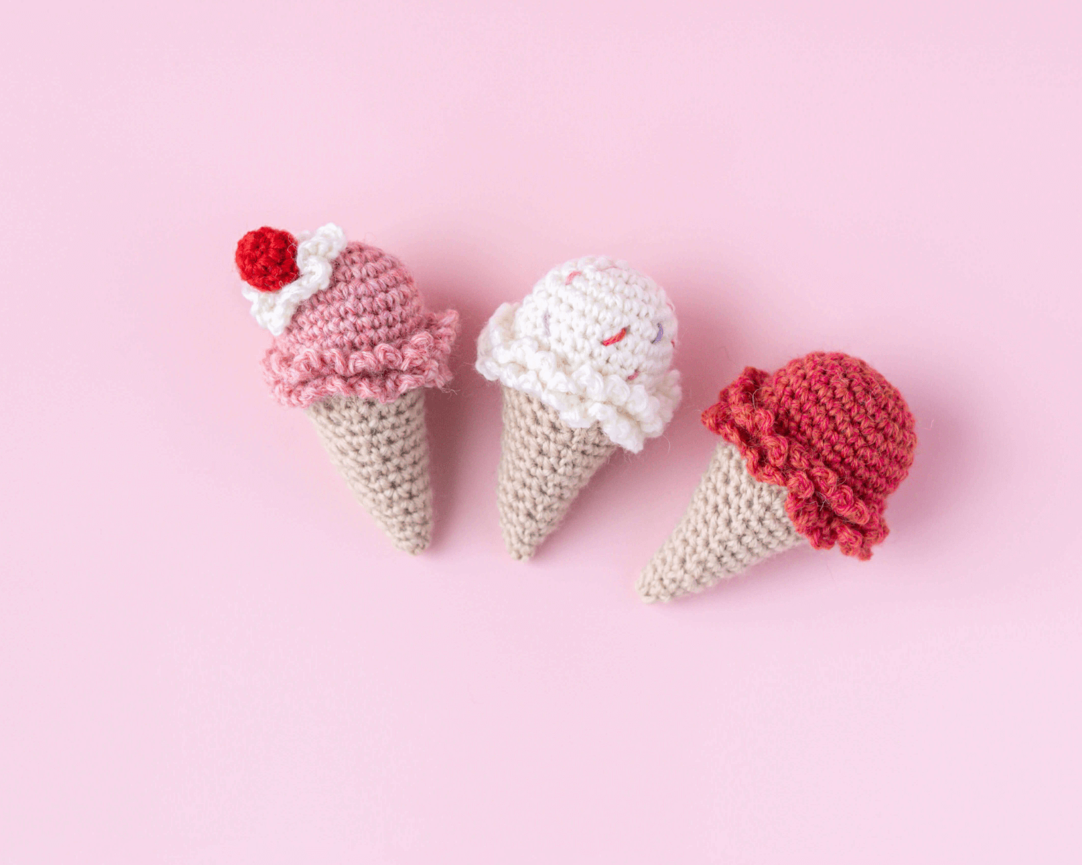Patron au Crochet - Le cornet de crème glacée - Crochetmilie