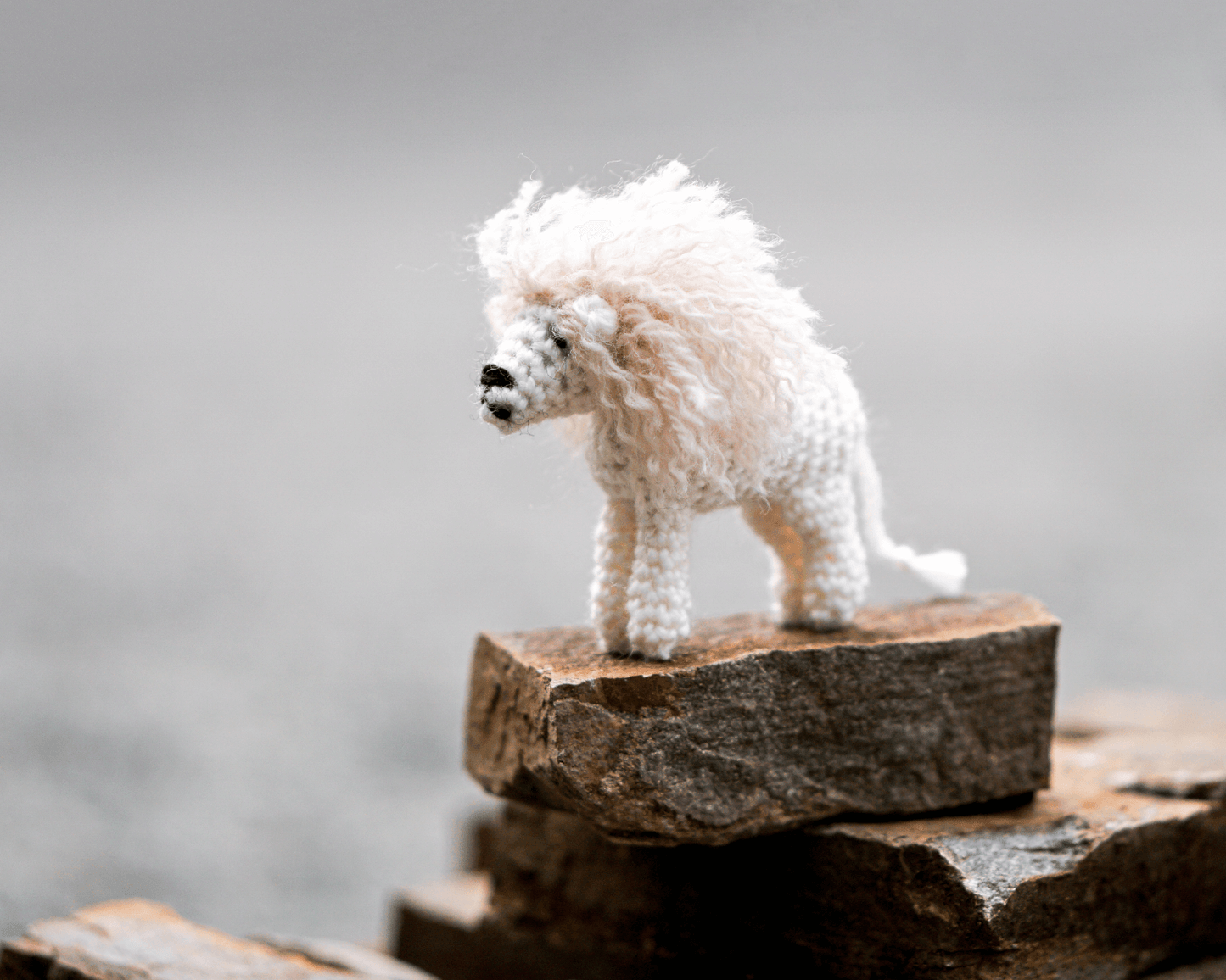 Patron au crochet - Le Lion Blanc - Crochetmilie