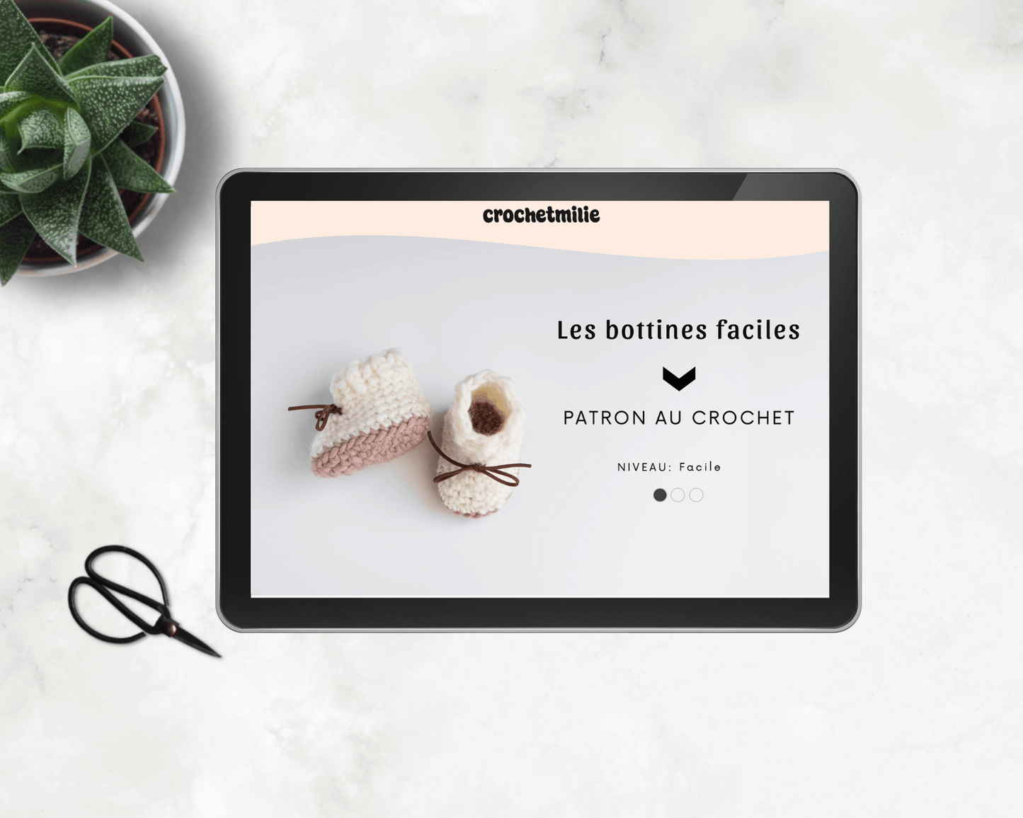 Patron au crochet - Les bottines faciles - Crochetmilie