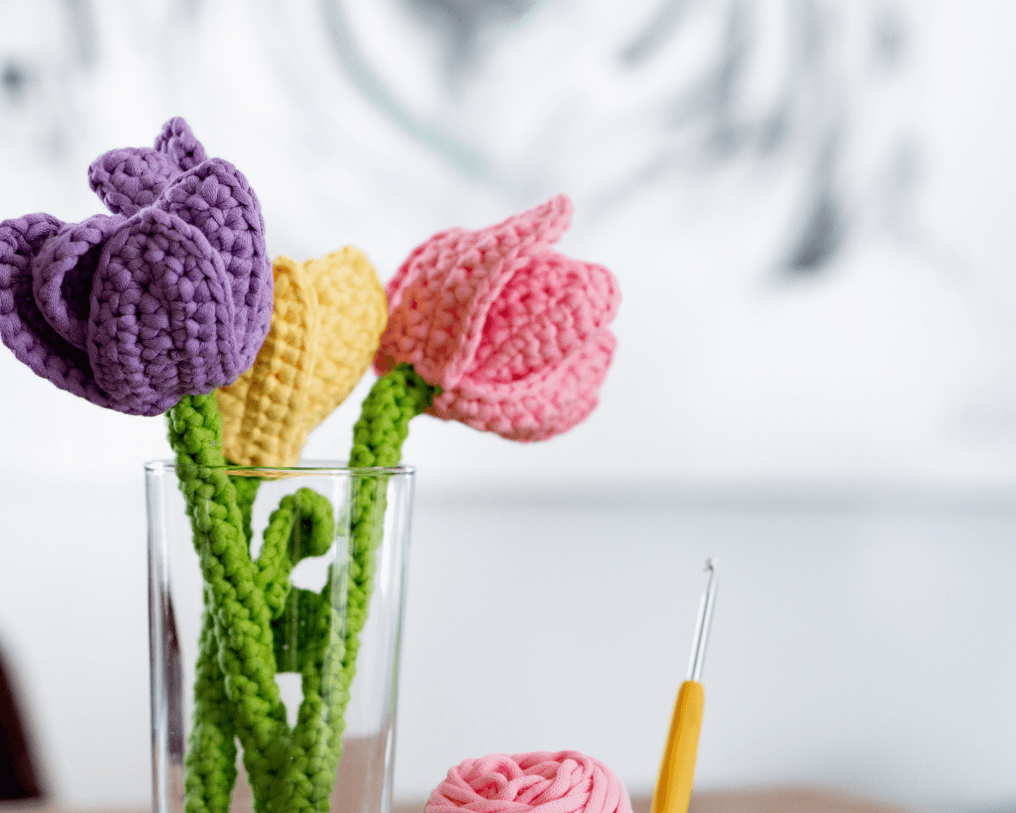 Patron au crochet - Les charmantes tulipes - Crochetmilie