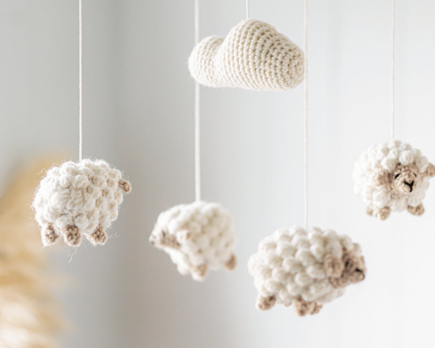 Mobile "Compter les moutons" - Fait à la main - Crochetmilie