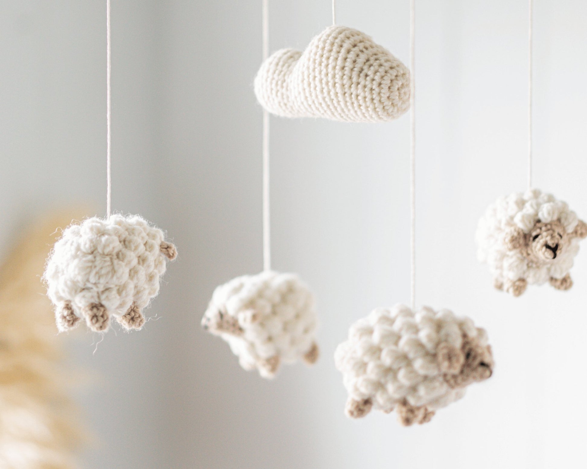 Mobile "Compter les moutons" - Fait à la main - Crochetmilie