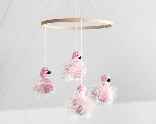 Mobile Les flamants dansants - Fait à la main - Crochetmilie