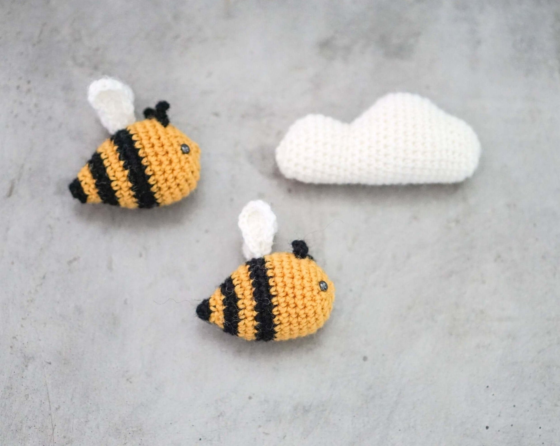 Patron au crochet - Abeille et nuage - Crochetmilie
