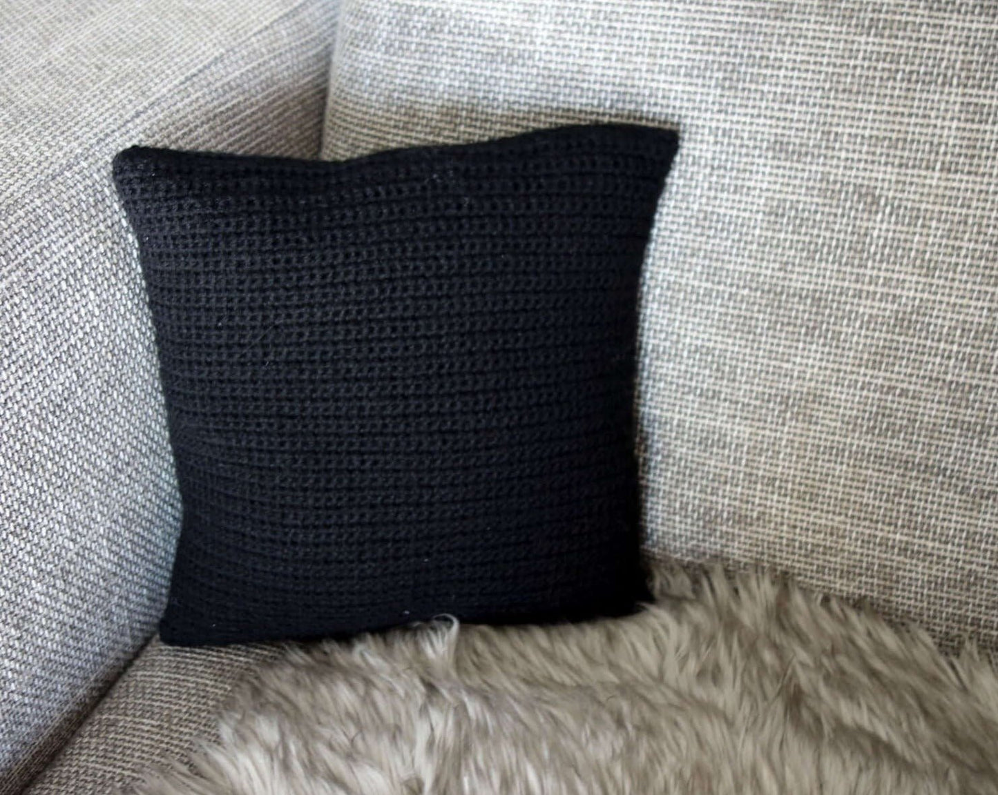 Patron au crochet - Coussin chevreuil - Crochetmilie