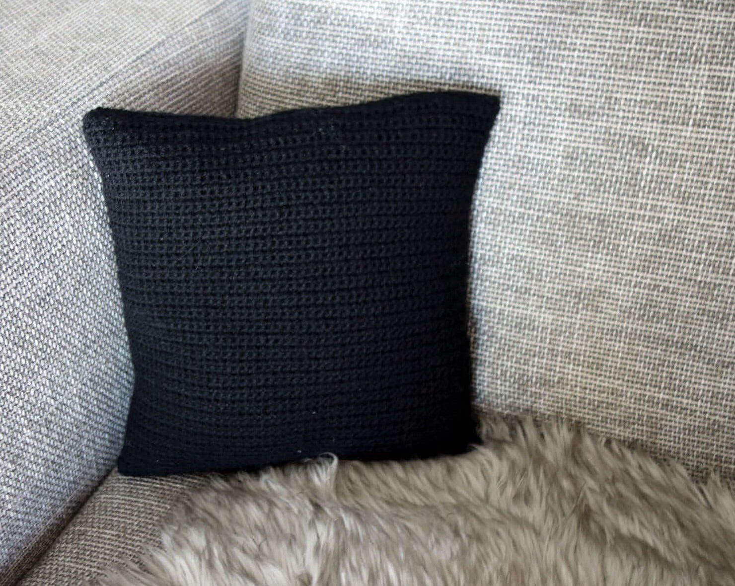 Patron au crochet - Coussin chevreuil - Crochetmilie