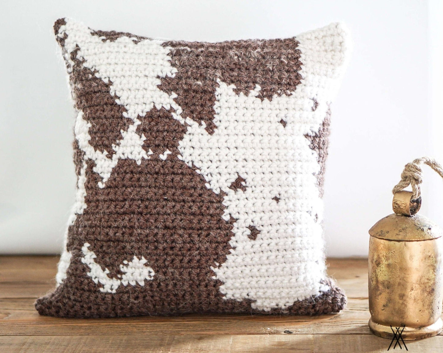 Patron au crochet - Coussin peau de vache - Crochetmilie