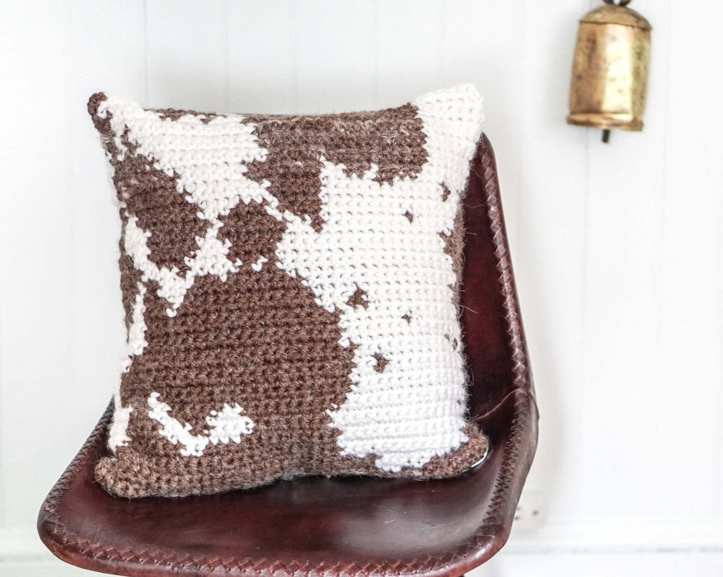 Patron au crochet - Coussin peau de vache - Crochetmilie