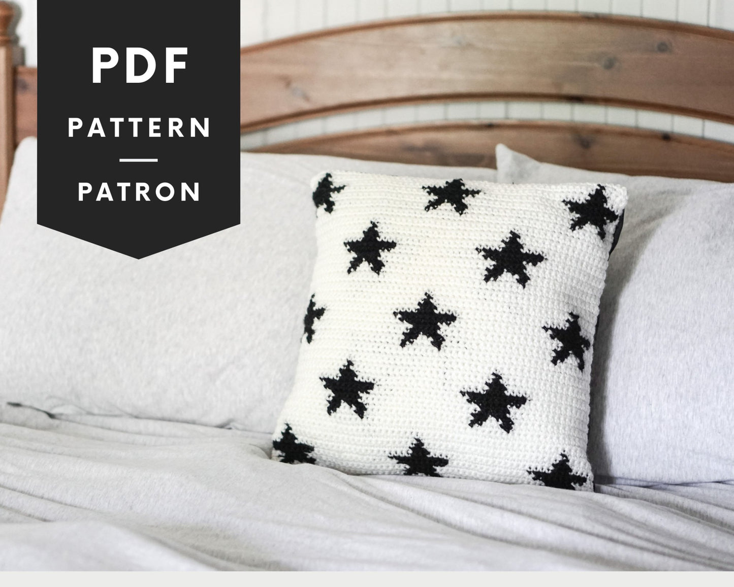 Patron au crochet - Coussin super-star - Crochetmilie