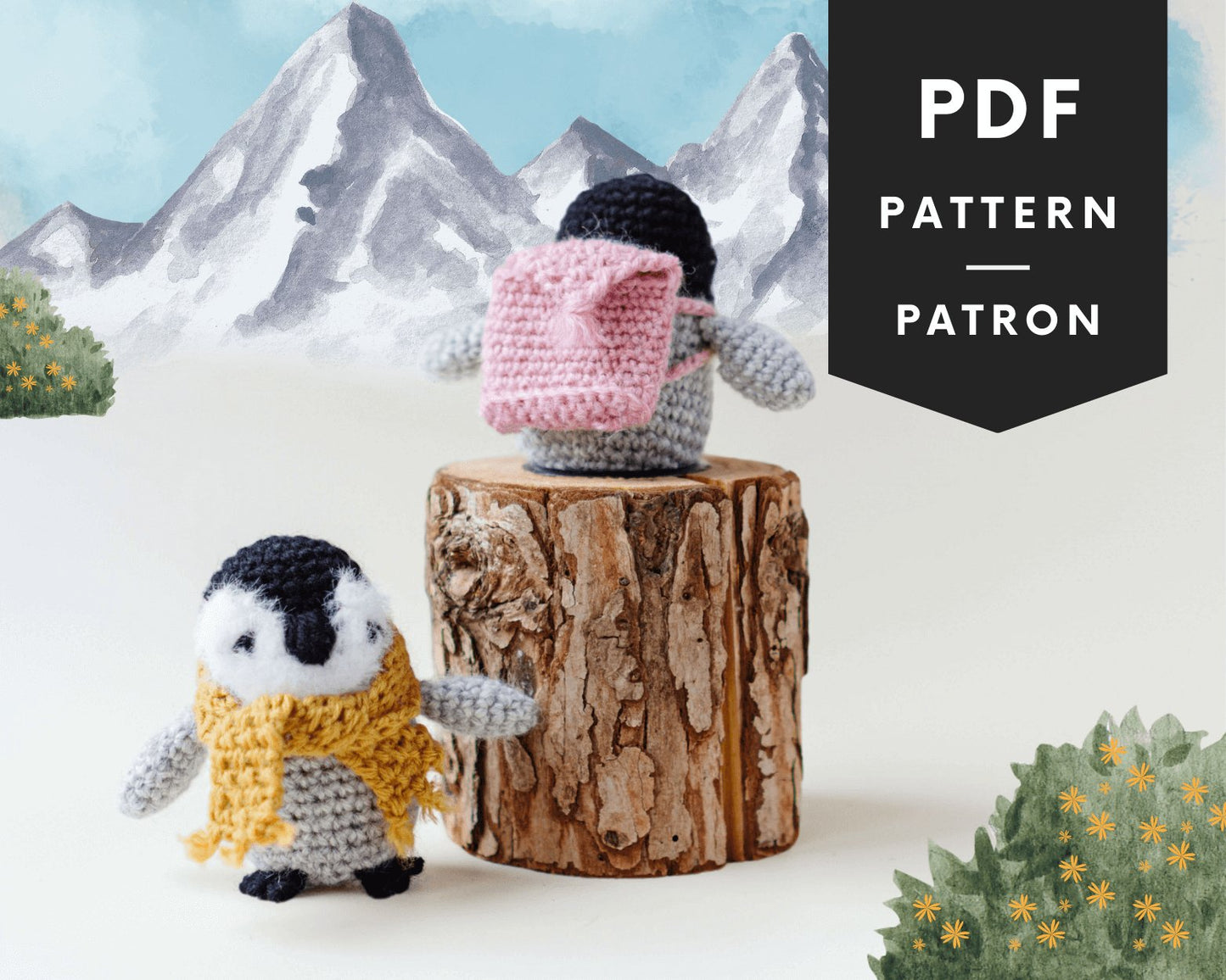 Patron au crochet - Fitz le Pingouin - Crochetmilie