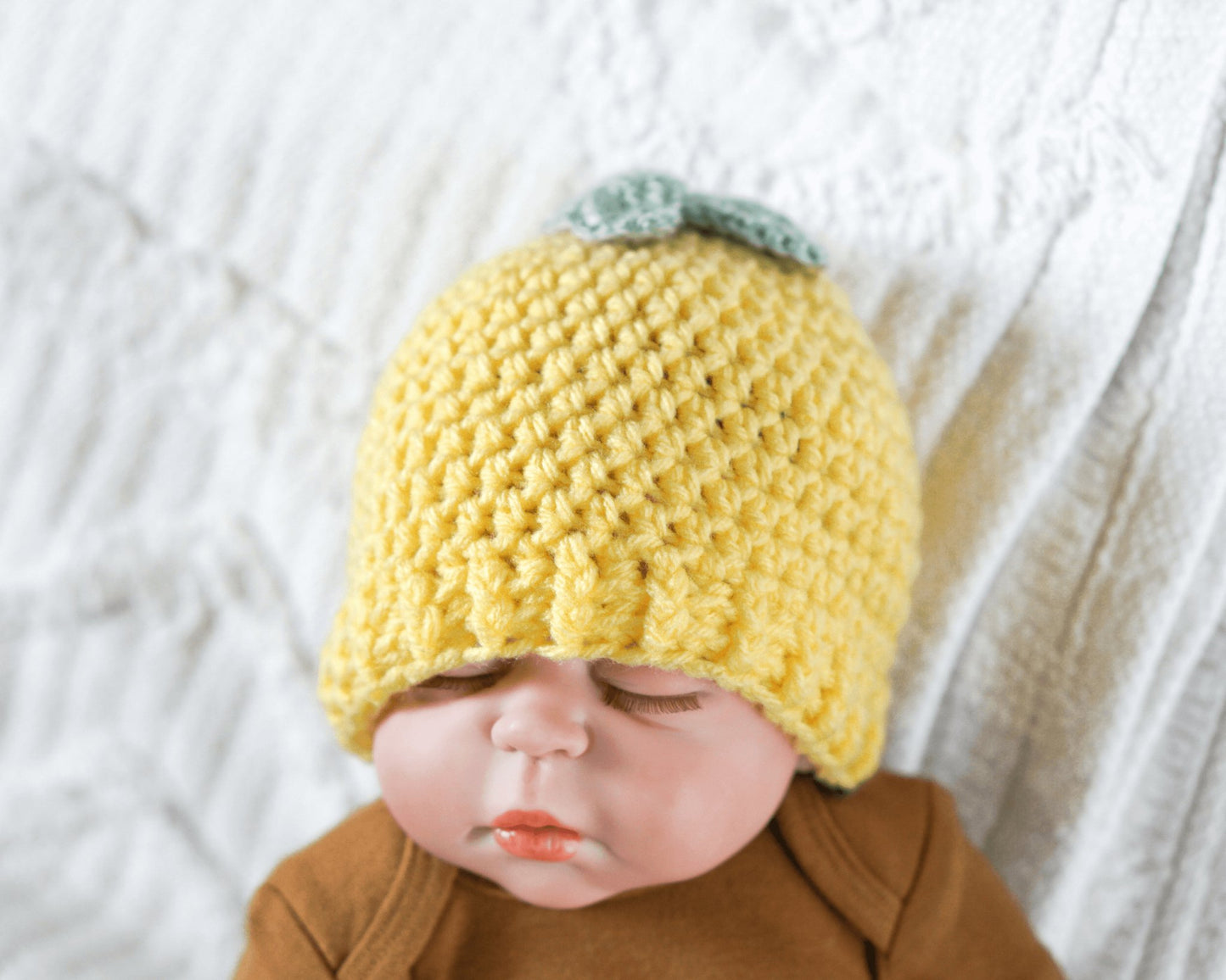 Patron au crochet - La tuque citron et pêche - Crochetmilie