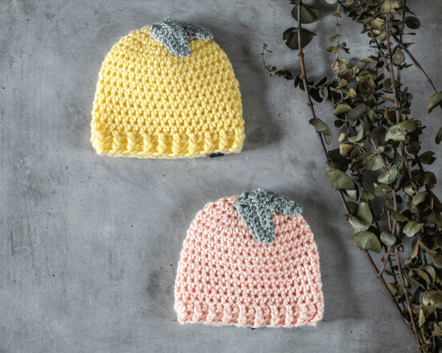 Patron au crochet - La tuque citron et pêche - Crochetmilie