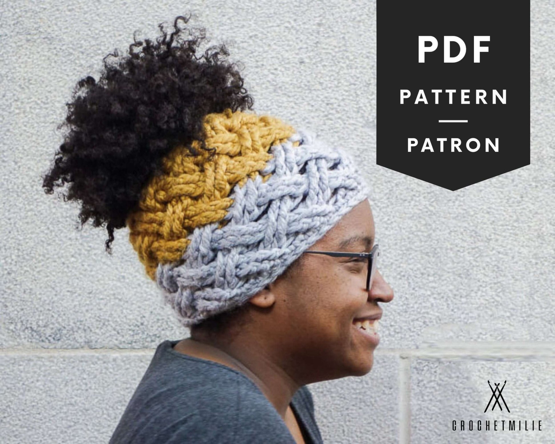 Patron au crochet - La tuque tressée - Crochetmilie