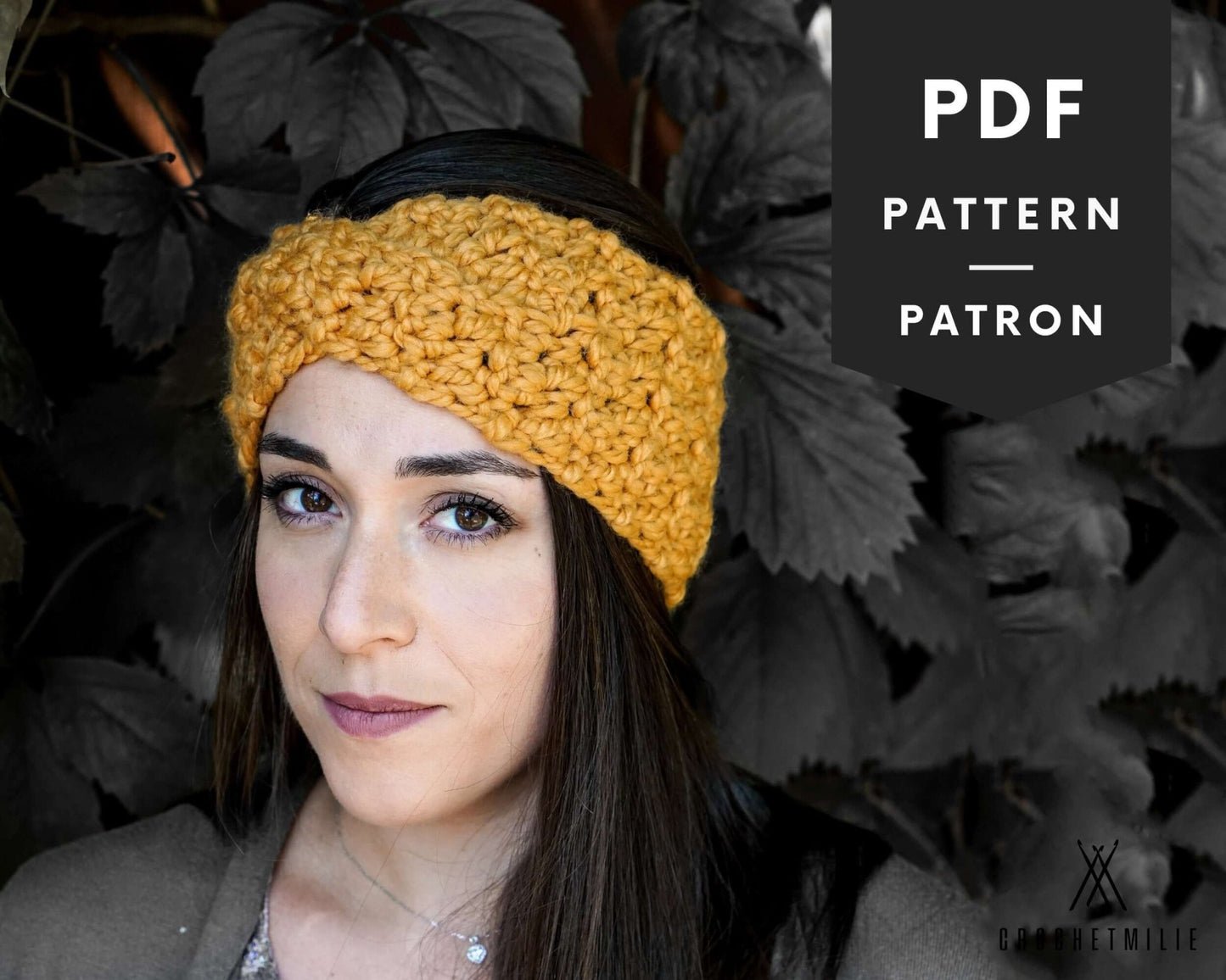 Patron au crochet - Le bandeau croisé - Crochetmilie