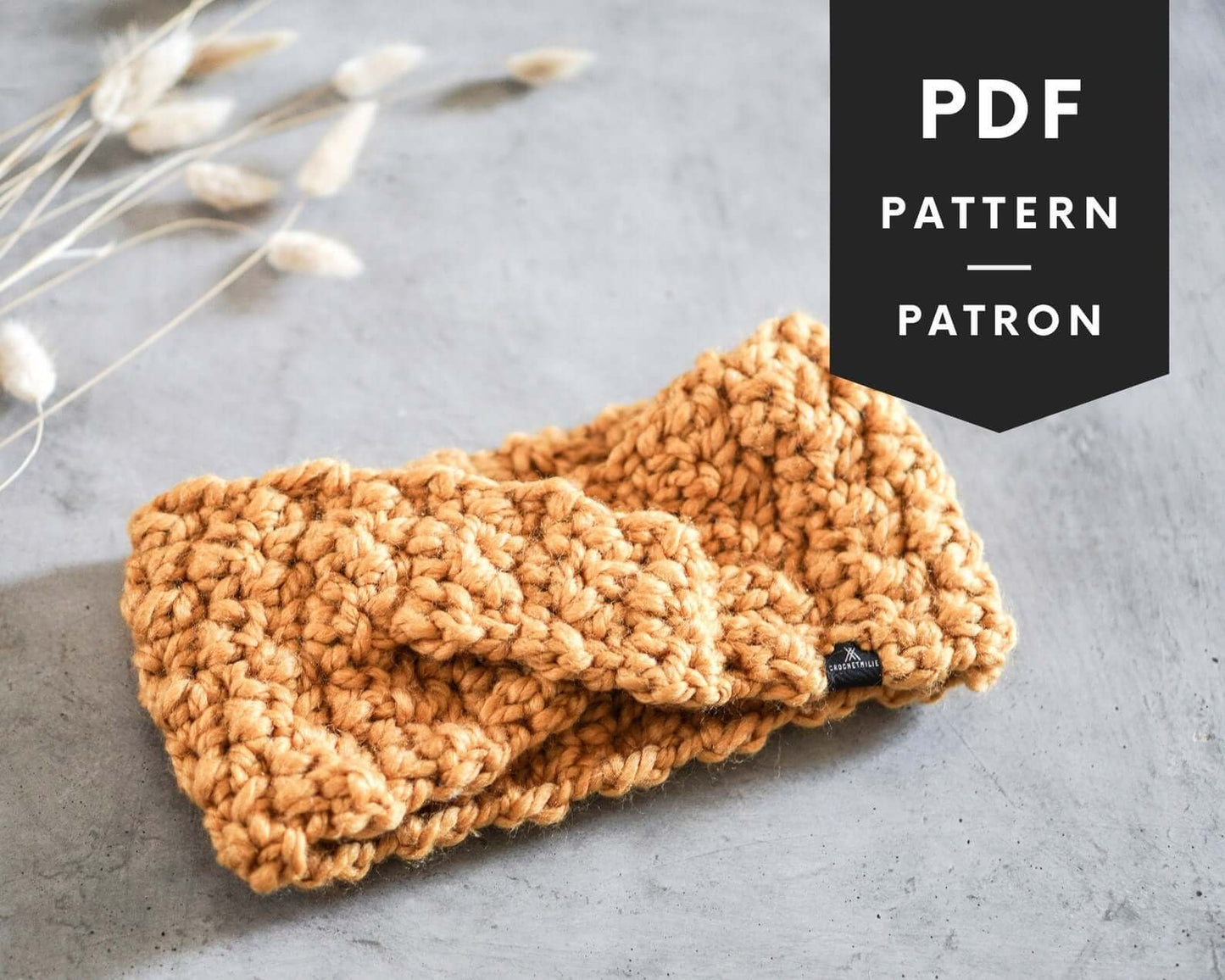 Patron au crochet - Le bandeau croisé - Crochetmilie