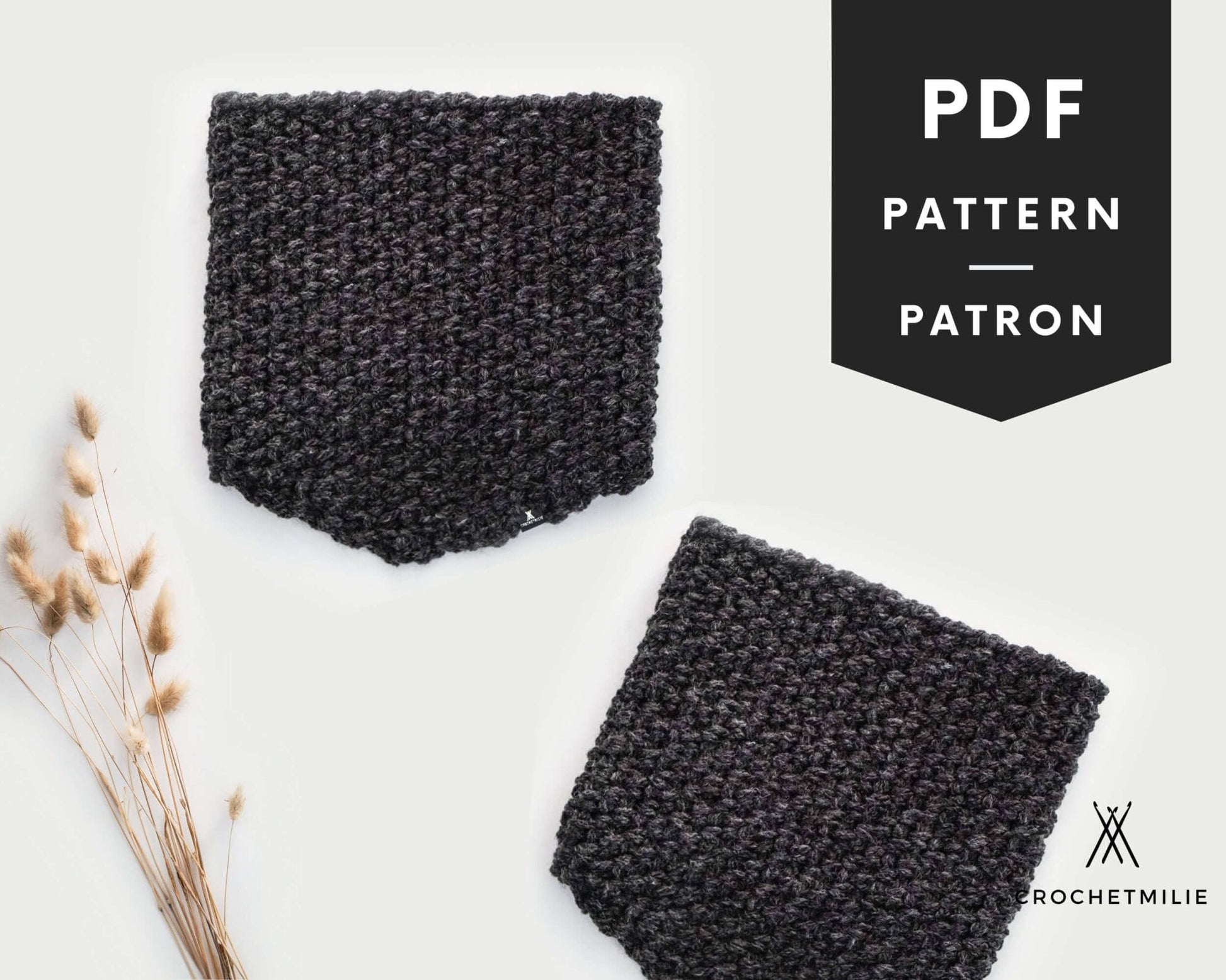 Patron au crochet - Le chaud cache-cou - Crochetmilie