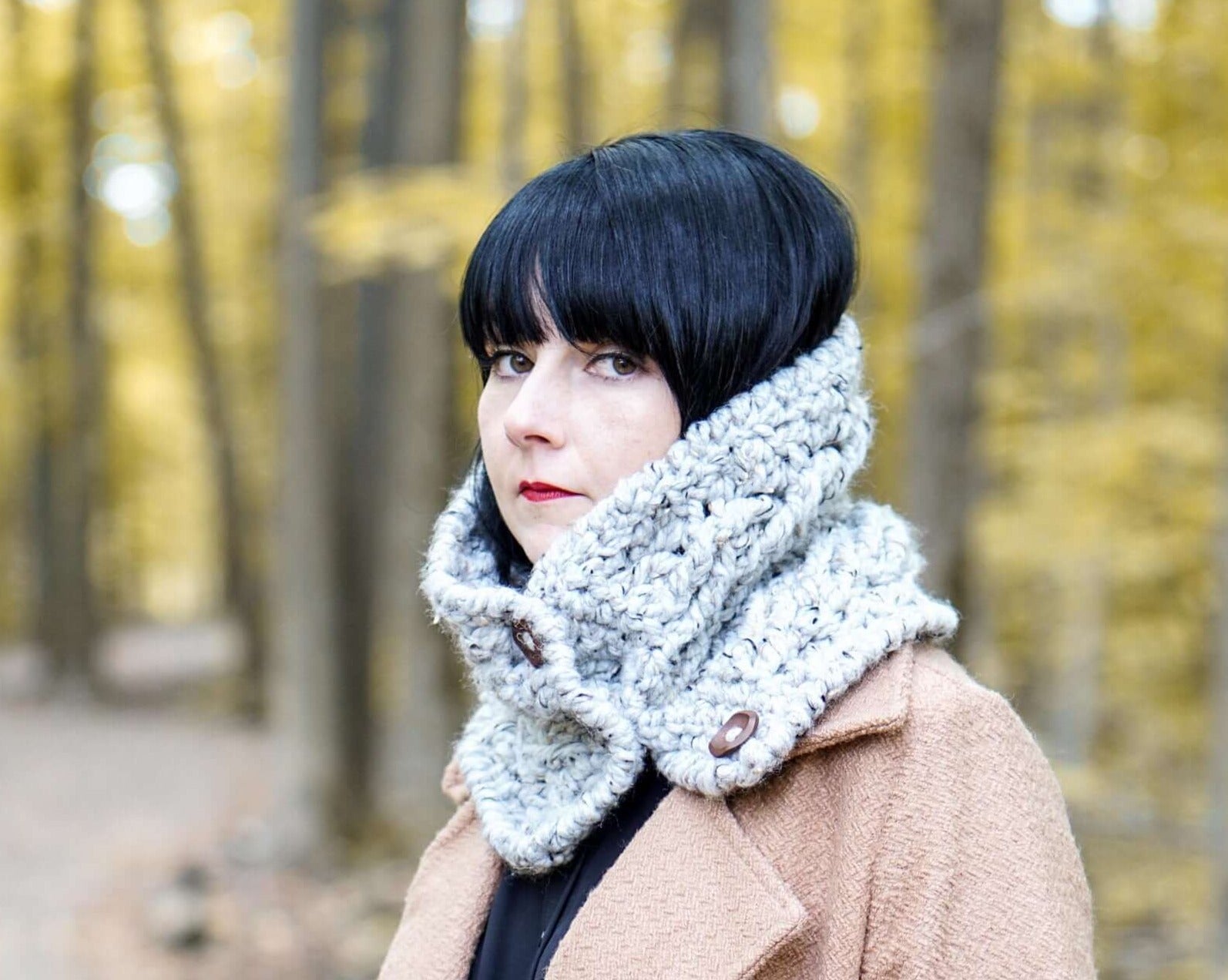 Patron au crochet - Le col urbain - Crochetmilie