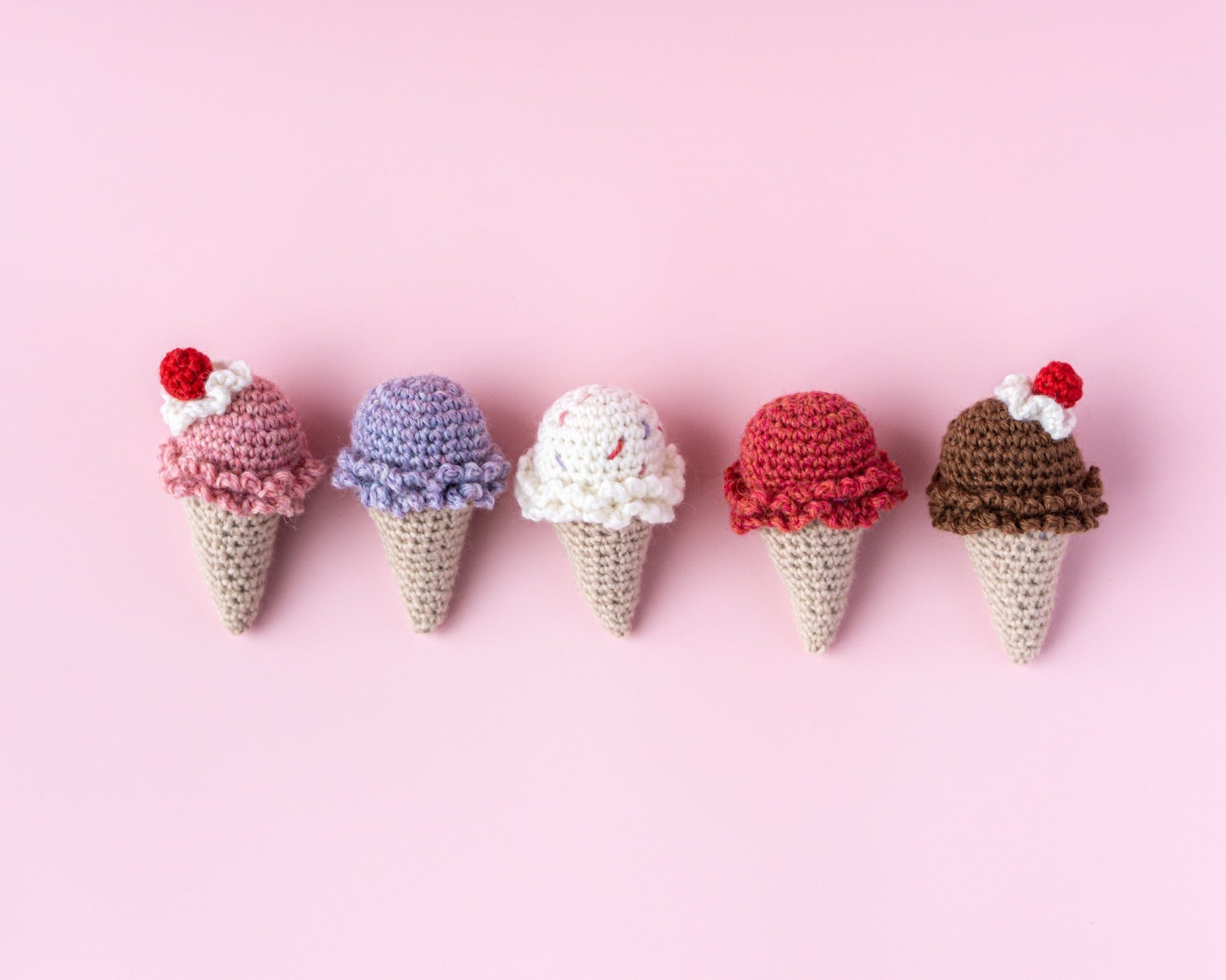 Patron au Crochet - Le cornet de crème glacée - Crochetmilie