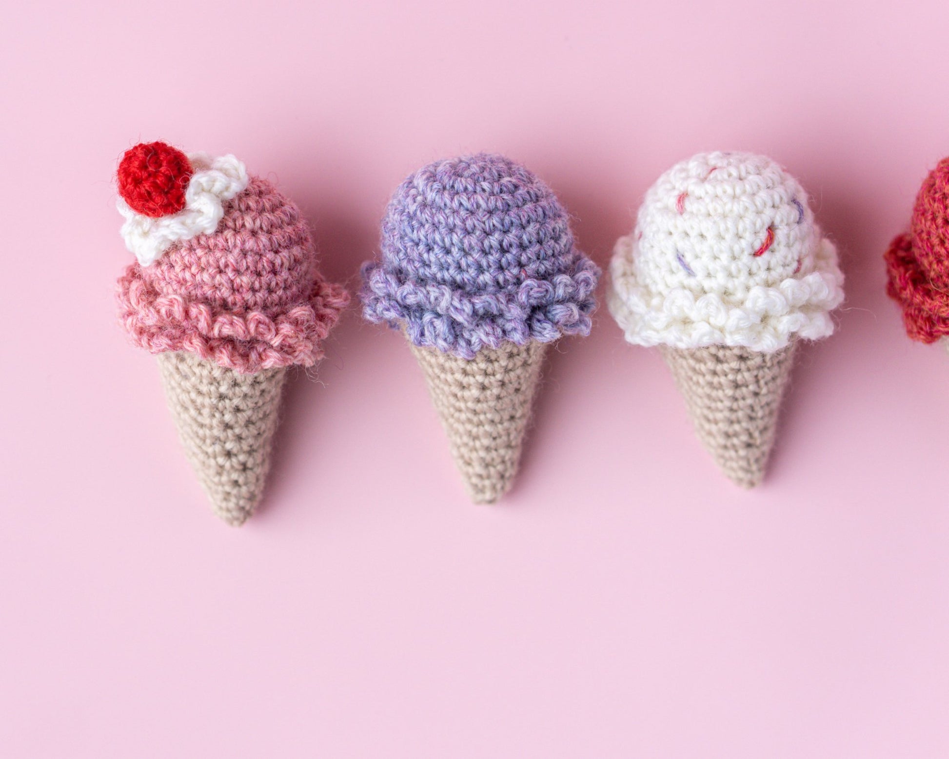 Patron au Crochet - Le cornet de crème glacée - Crochetmilie