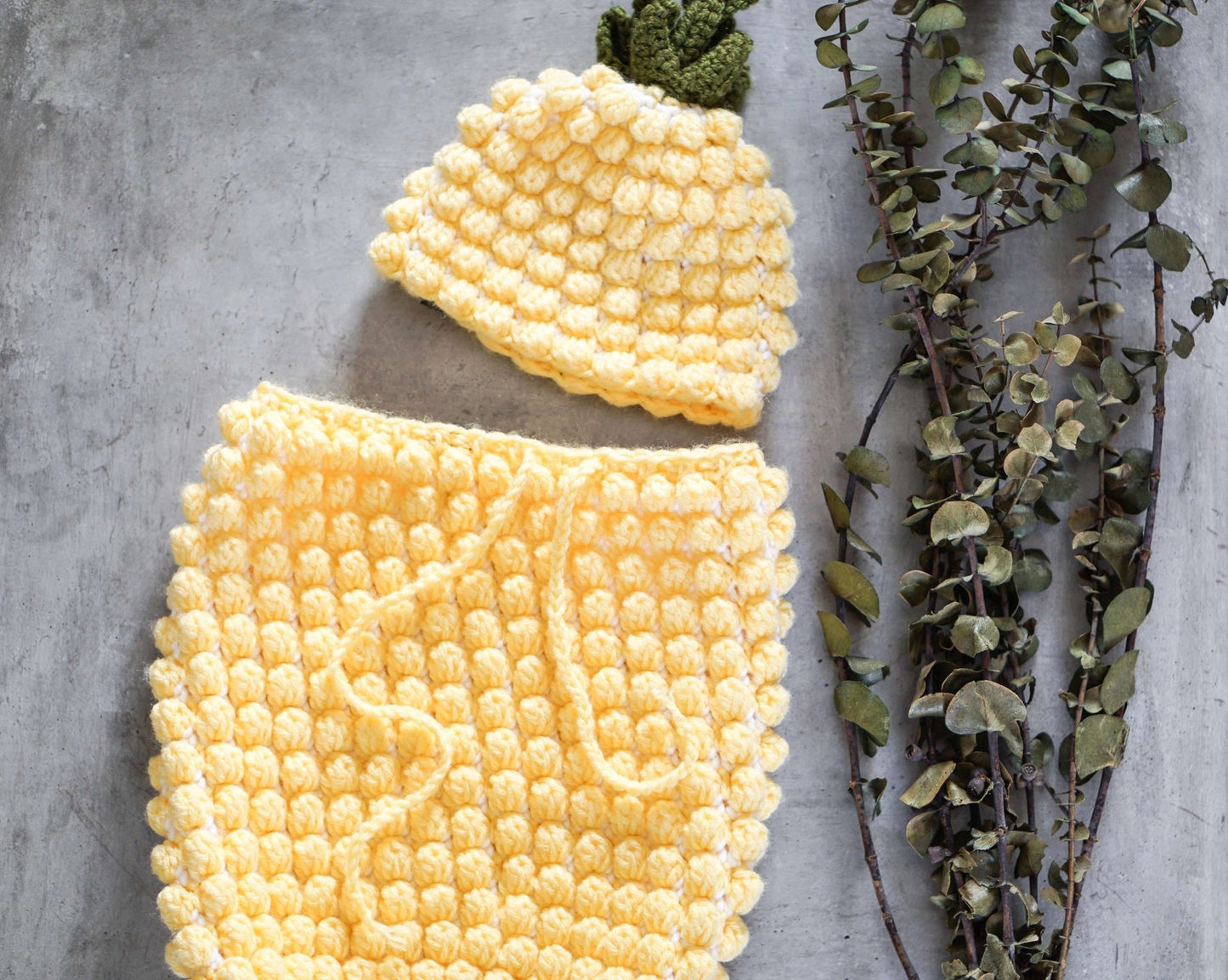 Patron au crochet - Le Costume d'ananas - Crochetmilie