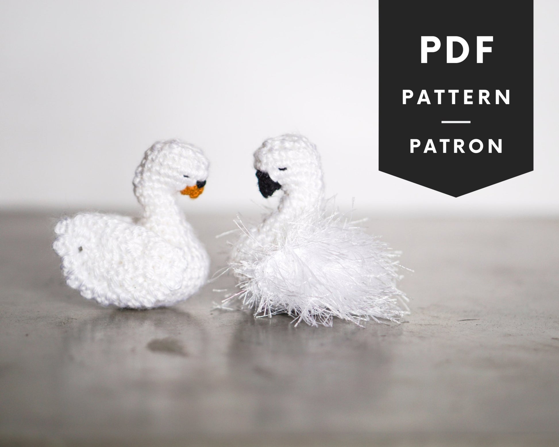 Patron au crochet - Le cygne paisible - Crochetmilie