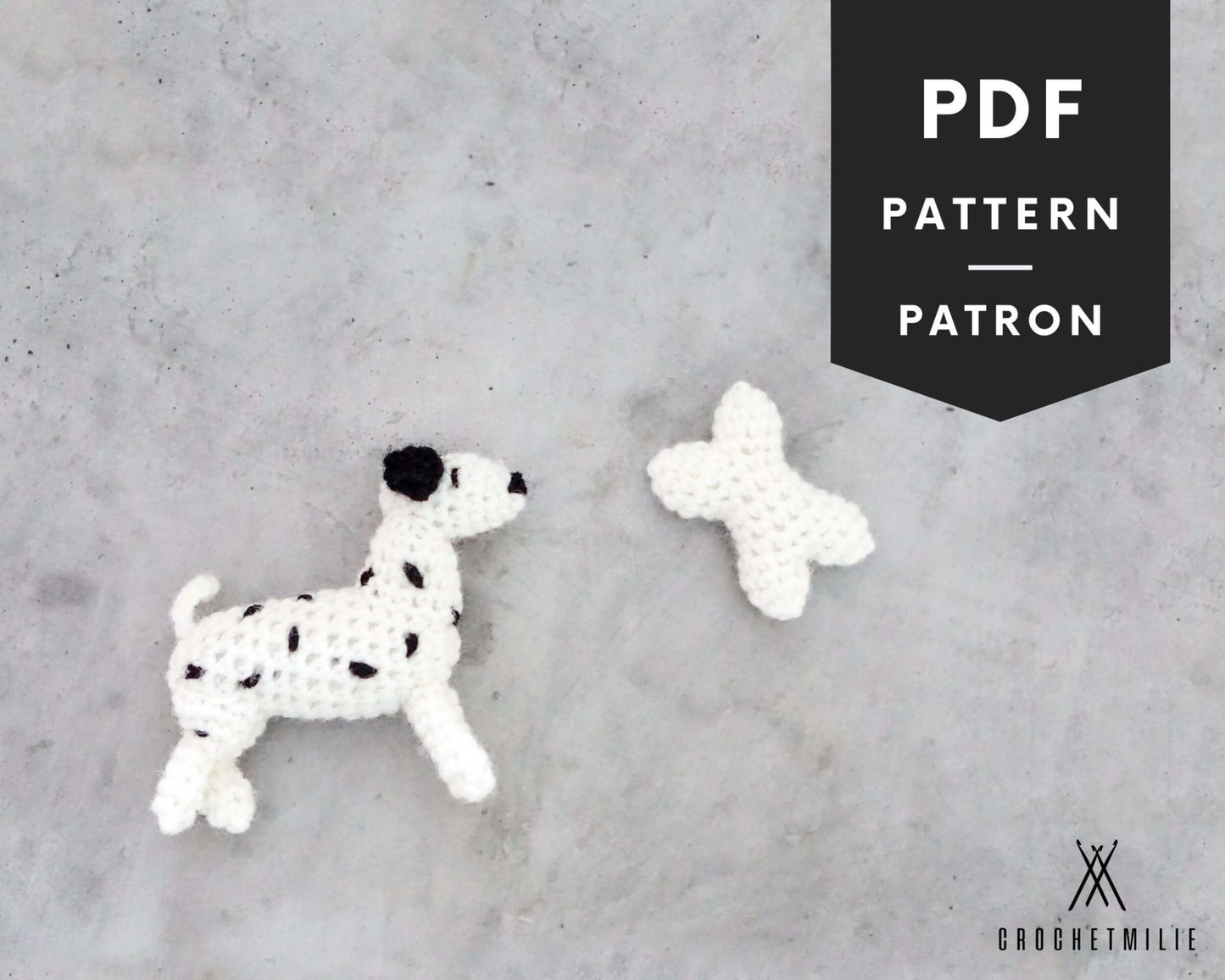 Patron au crochet - Le petit dalmatien - Crochetmilie