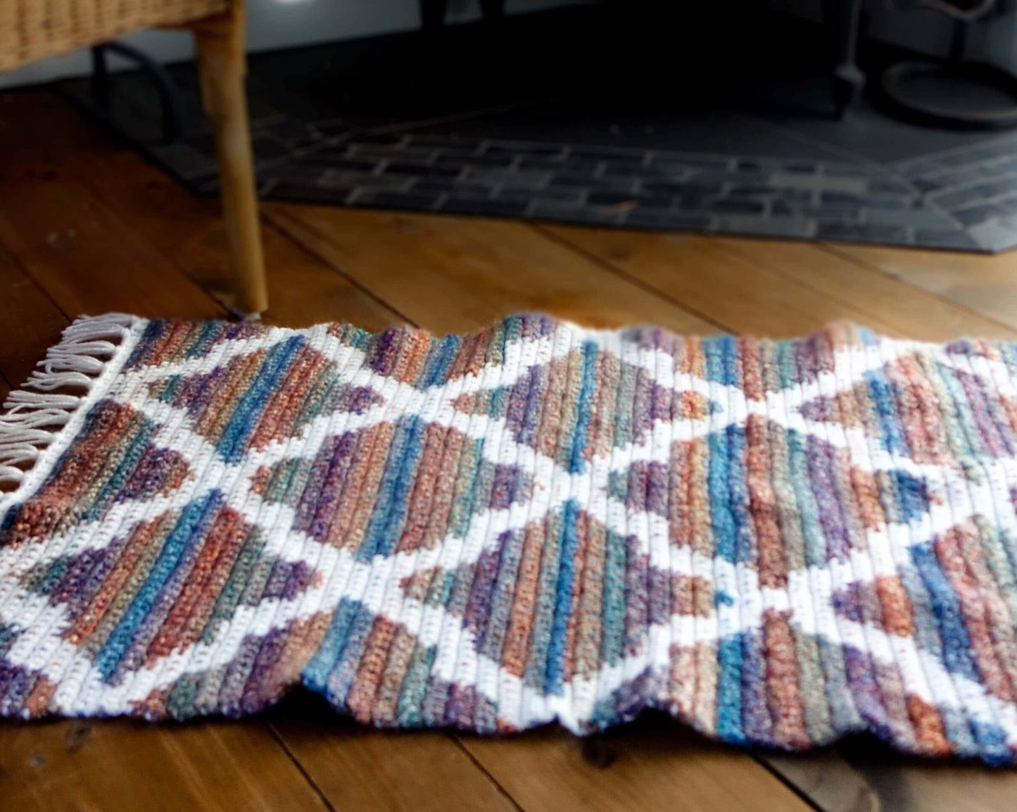 Patron au crochet - Le tapis Sahara - Crochetmilie