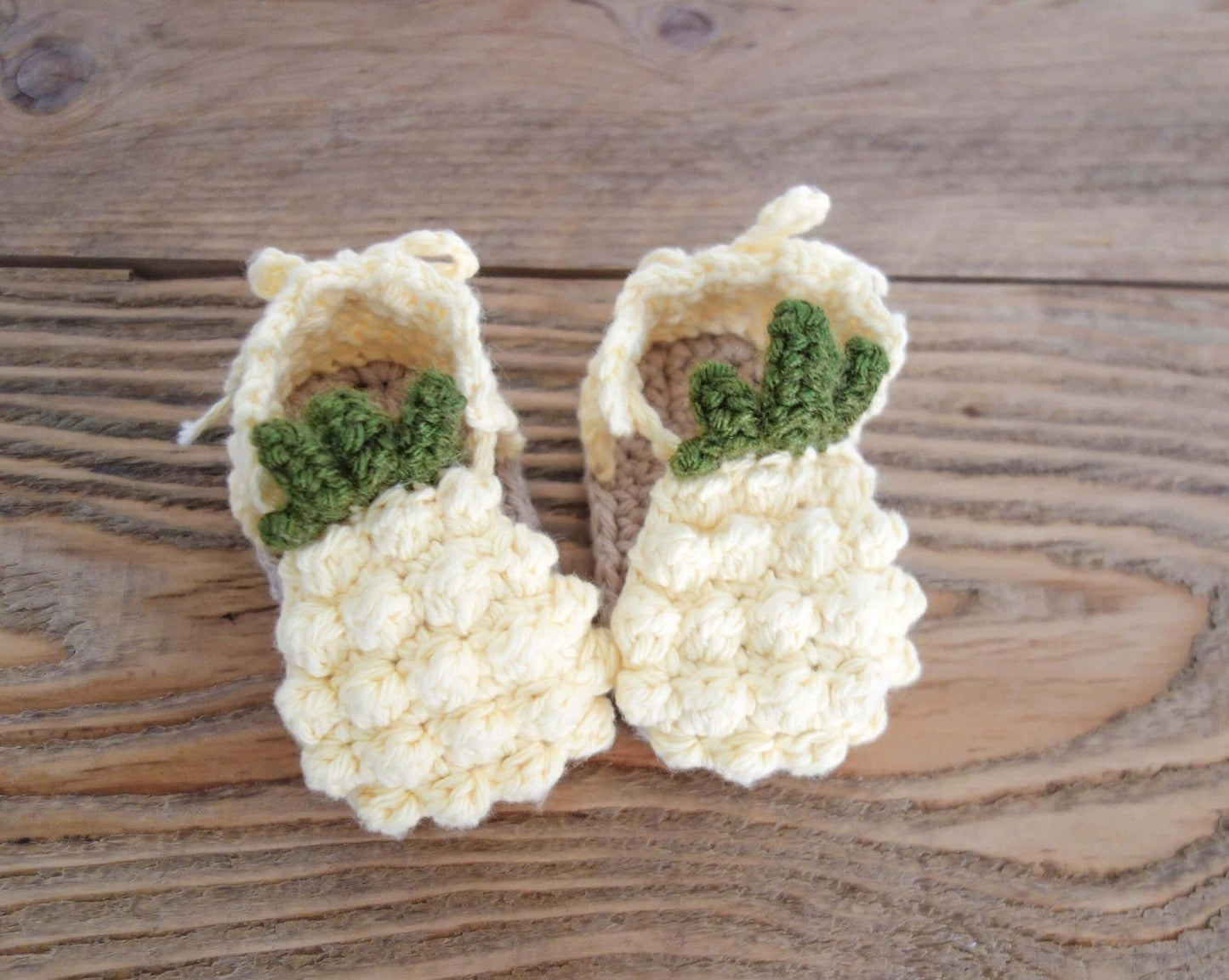 Patron au crochet - Les bottines ananas - Crochetmilie