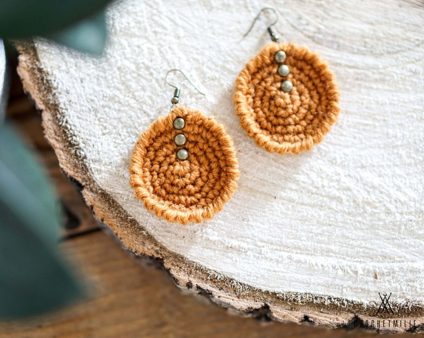 Patron au crochet - Les boucles d'oreilles boho - Crochetmilie