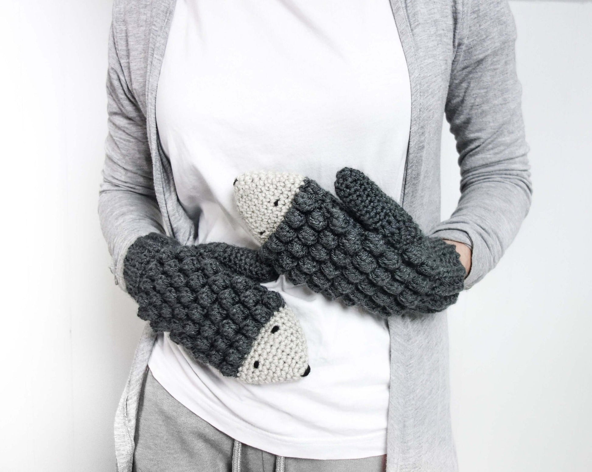 Patron au crochet - Les mitaines hérissons - Crochetmilie