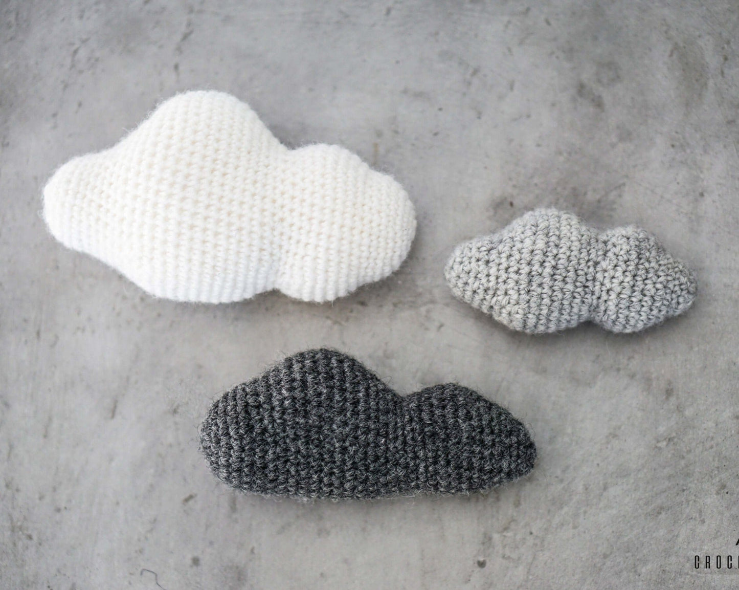 Patron au crochet - Les petits nuages - Crochetmilie
