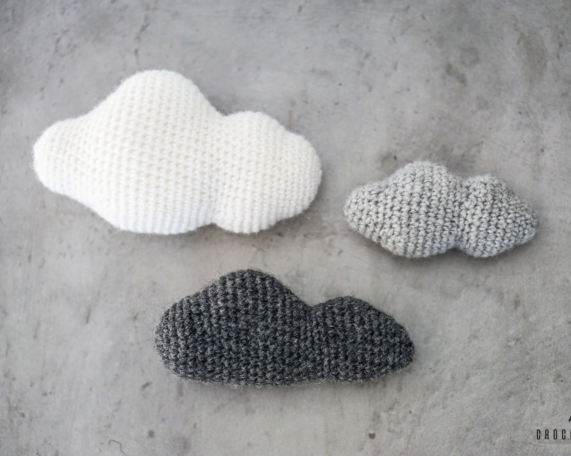 Patron au crochet - Les petits nuages - Crochetmilie