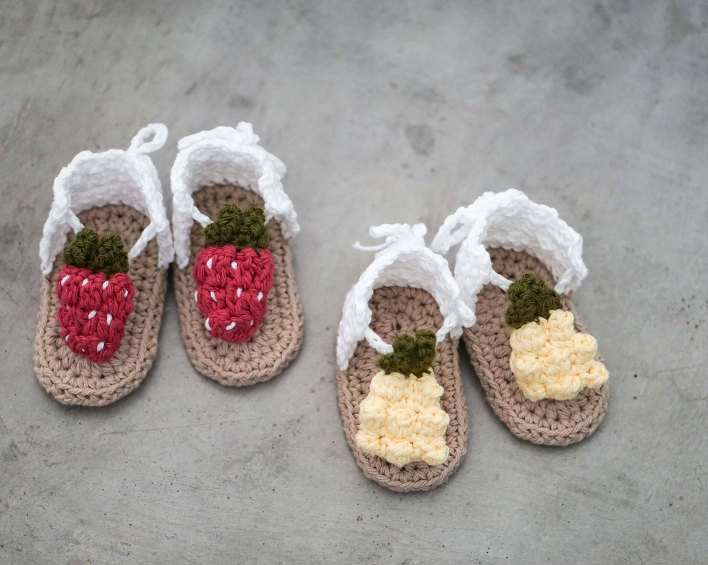 Patron au crochet - Les sandales fruitées - Crochetmilie