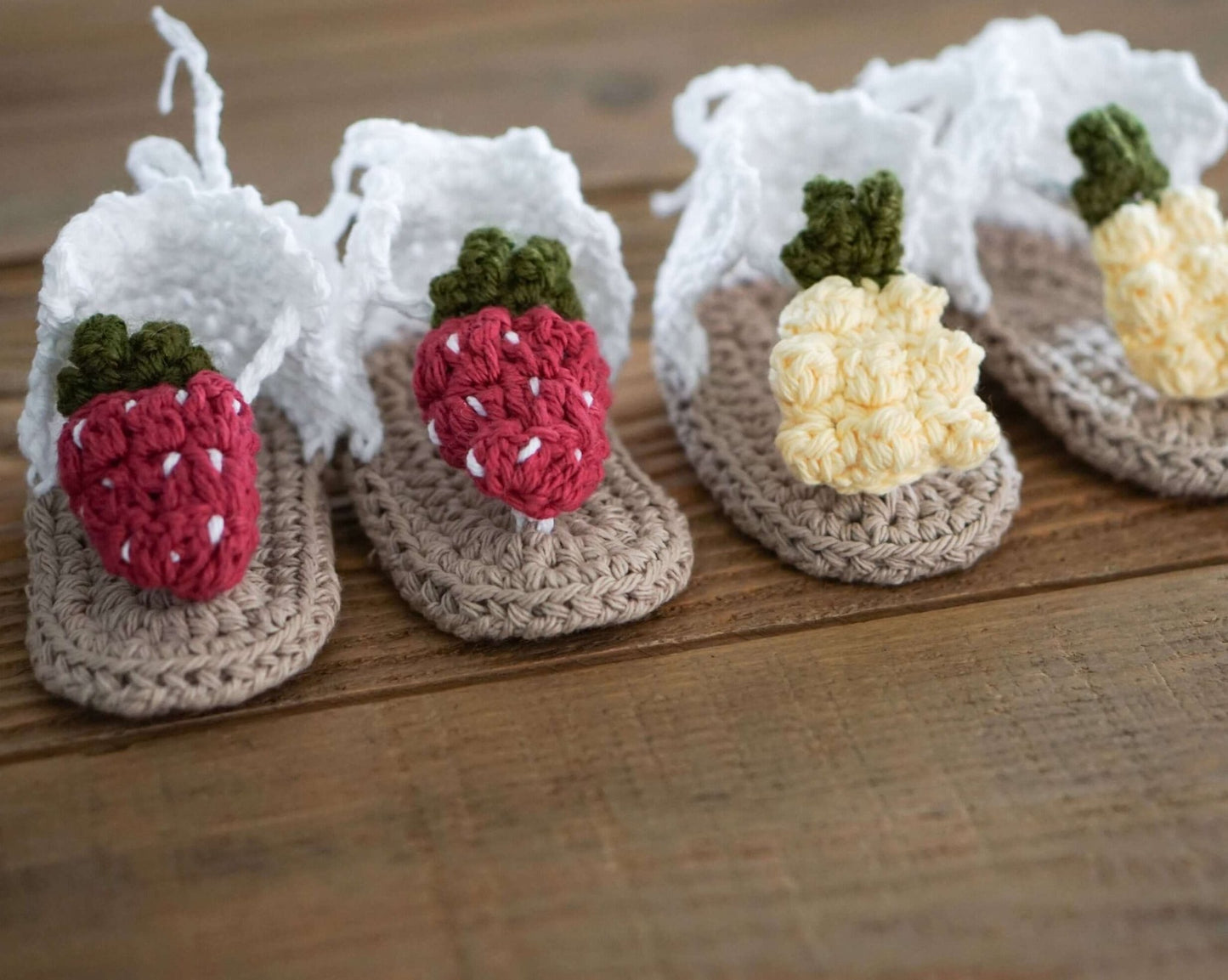 Patron au crochet - Les sandales fruitées - Crochetmilie