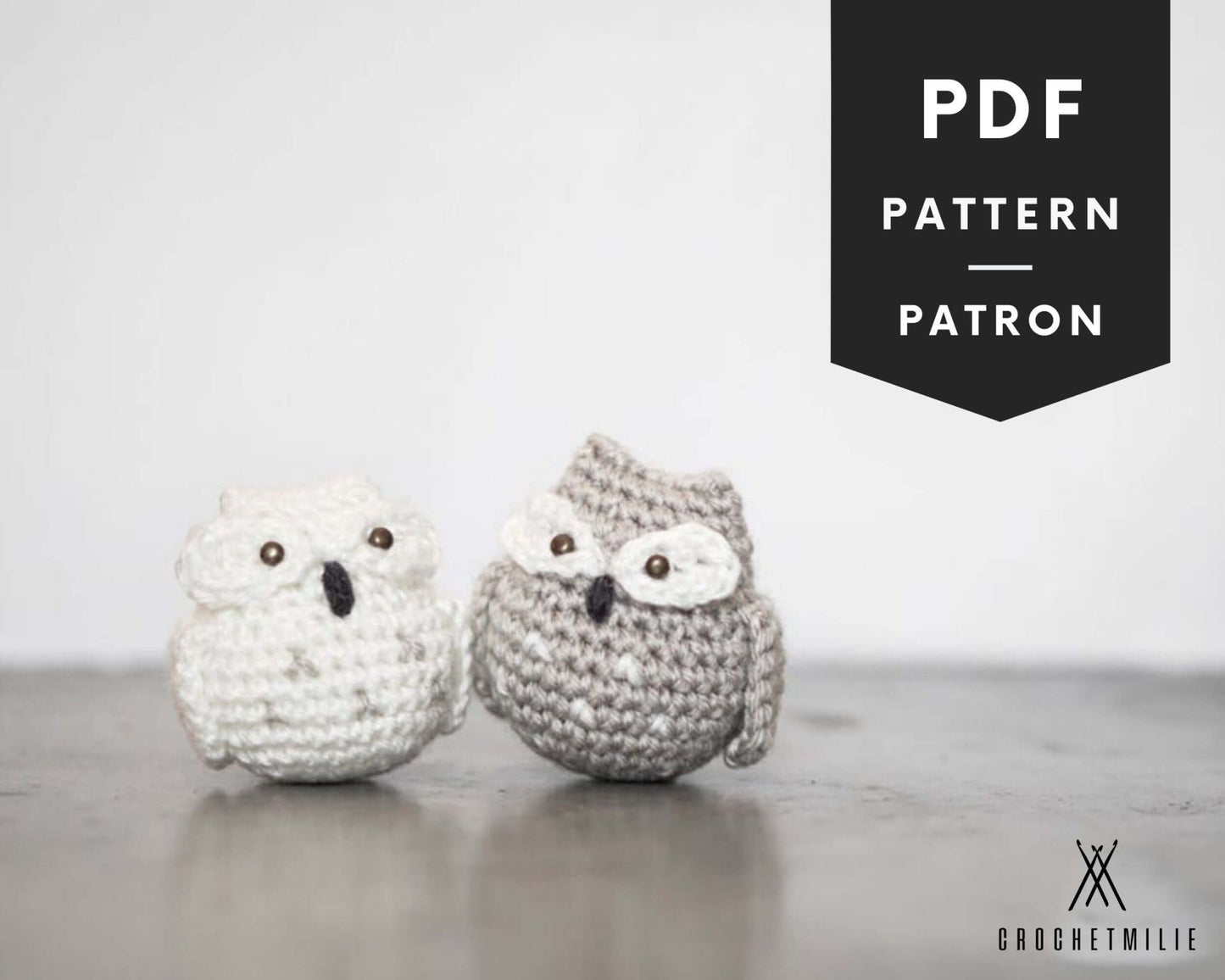 Patron au crochet - Mini hibou - Crochetmilie