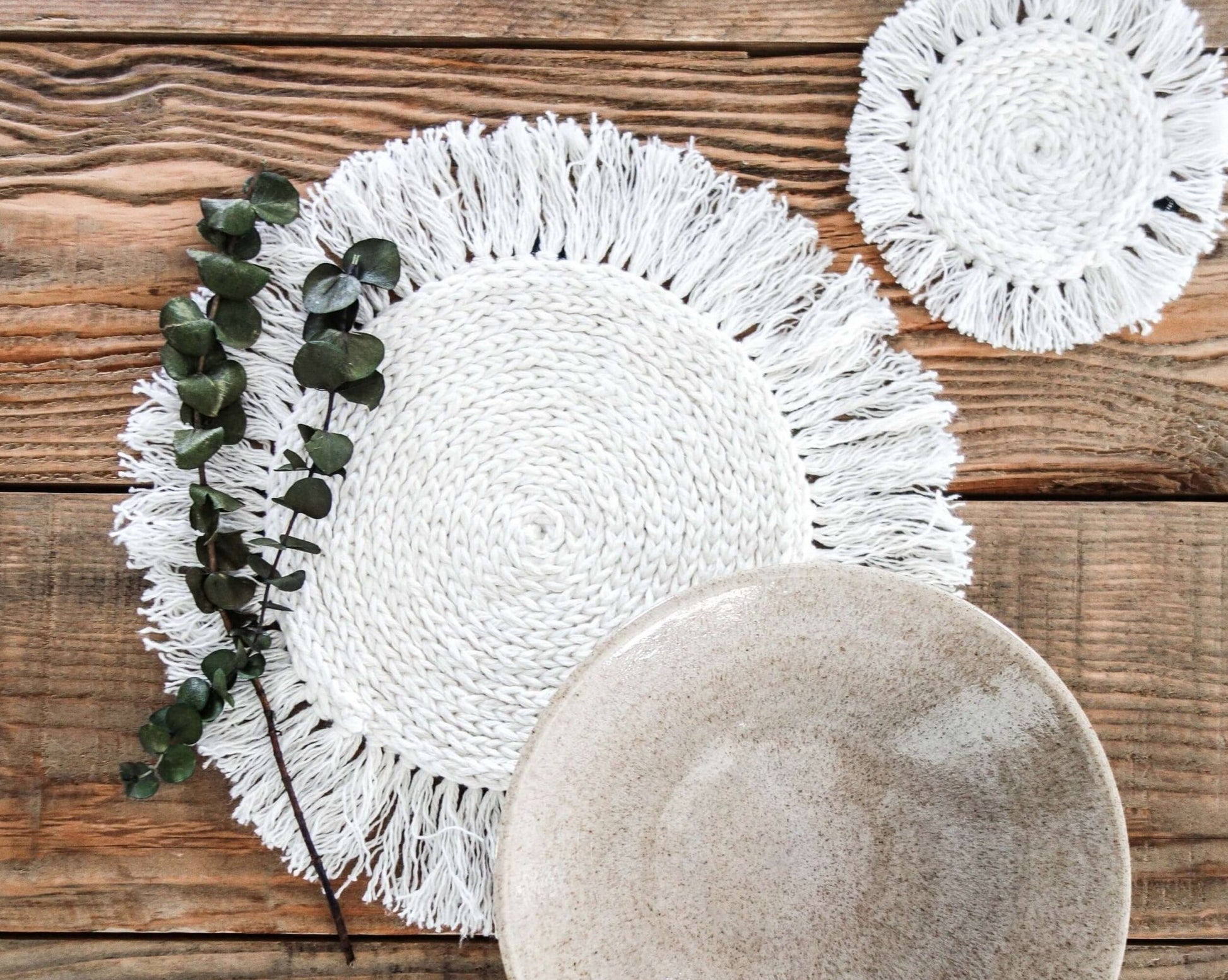 Patron au crochet - Napperon et sous-verre - Crochetmilie