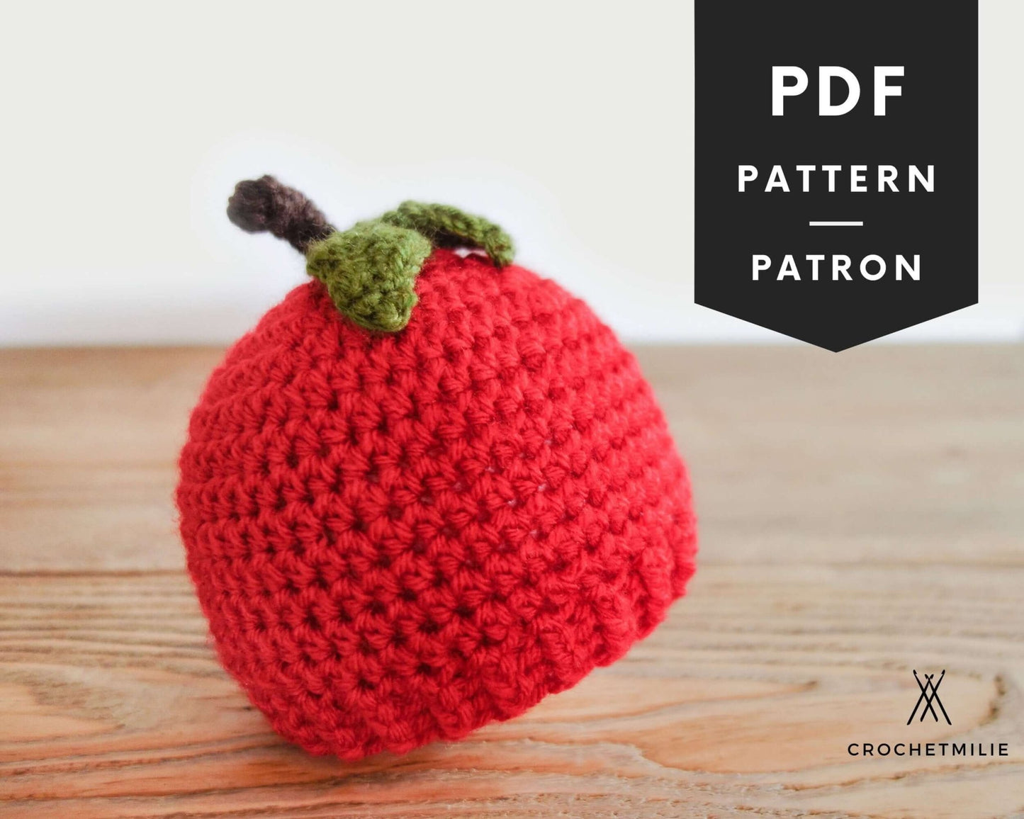 Patron au crochet - Une tête de pomme - Crochetmilie