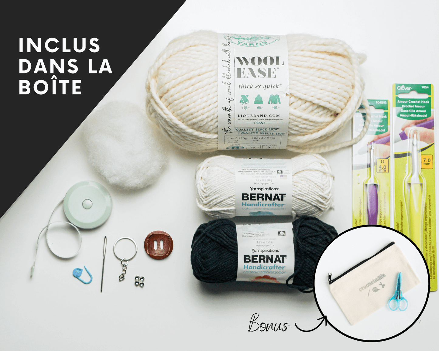 Le kit "COMMENT CROCHETER"