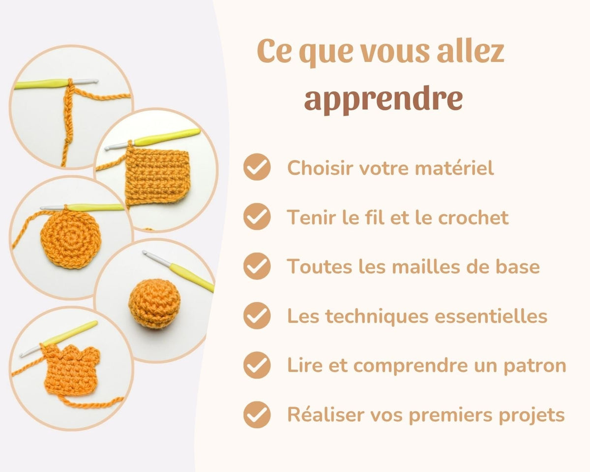 Cours de Crochet pour débutants - Crochetmilie
